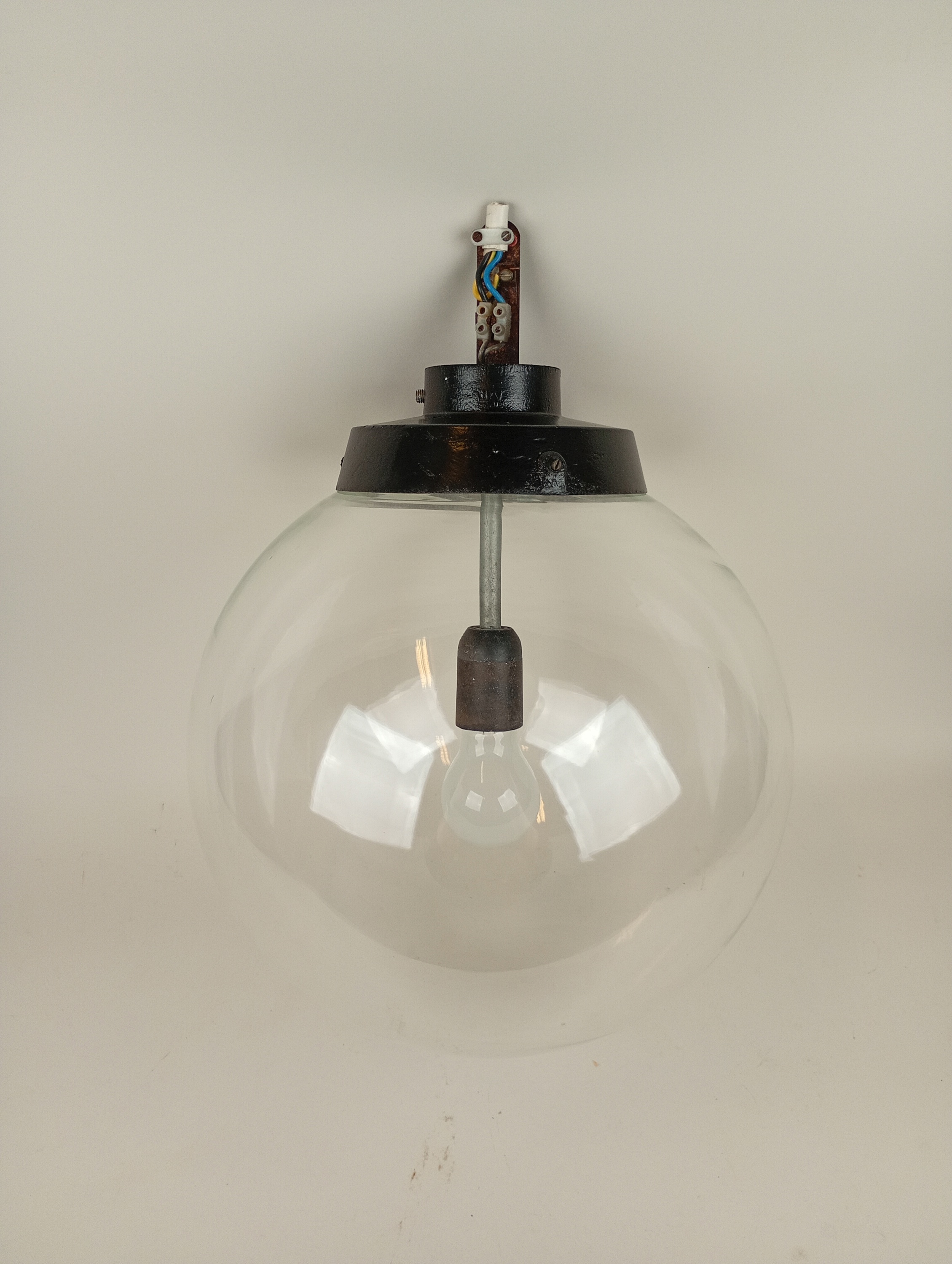 Lampa, glaskupa Fagerhultsbelysning