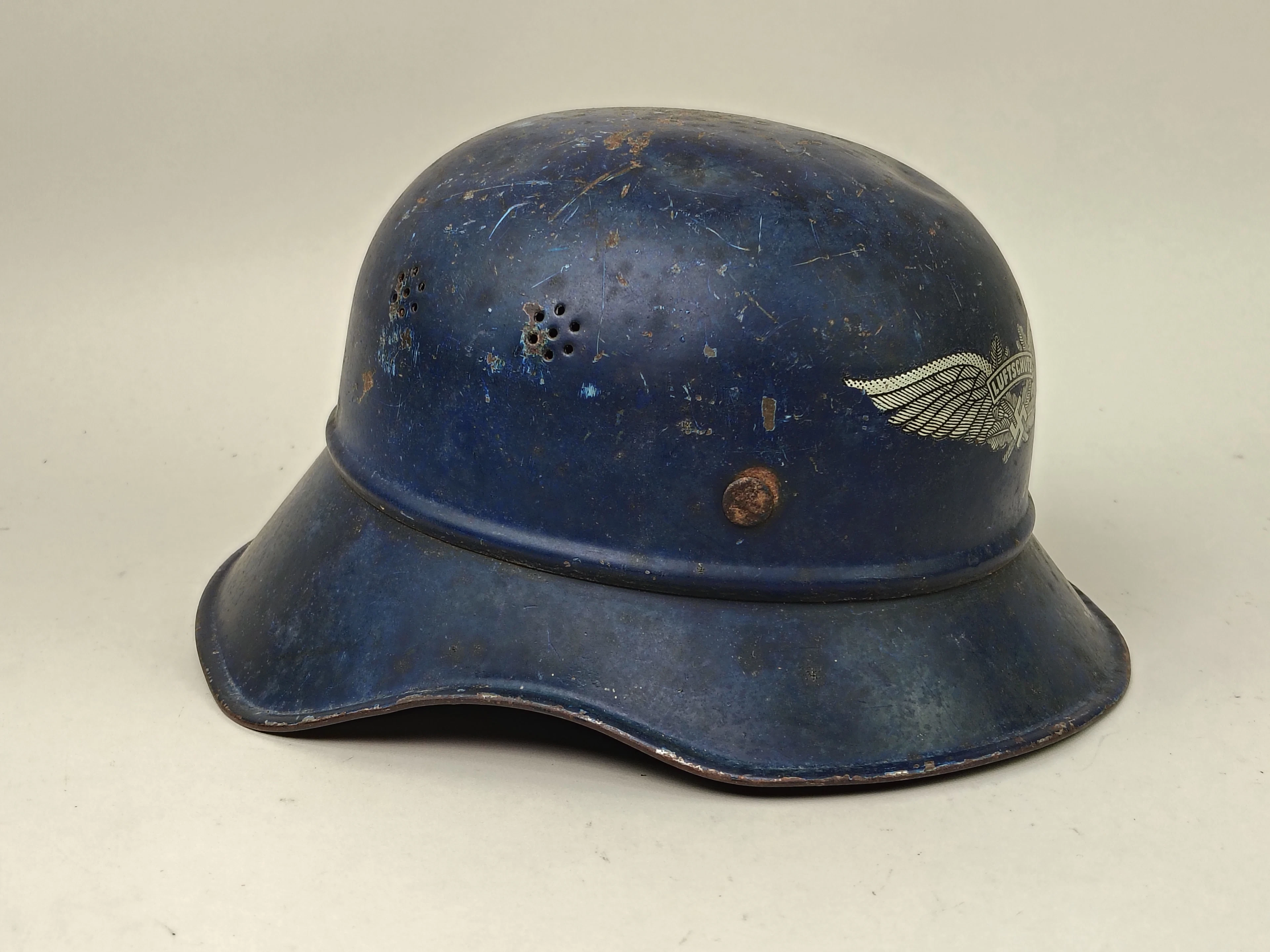 Militärhjälm, M 38 Luftschutz, Tyskland WW II