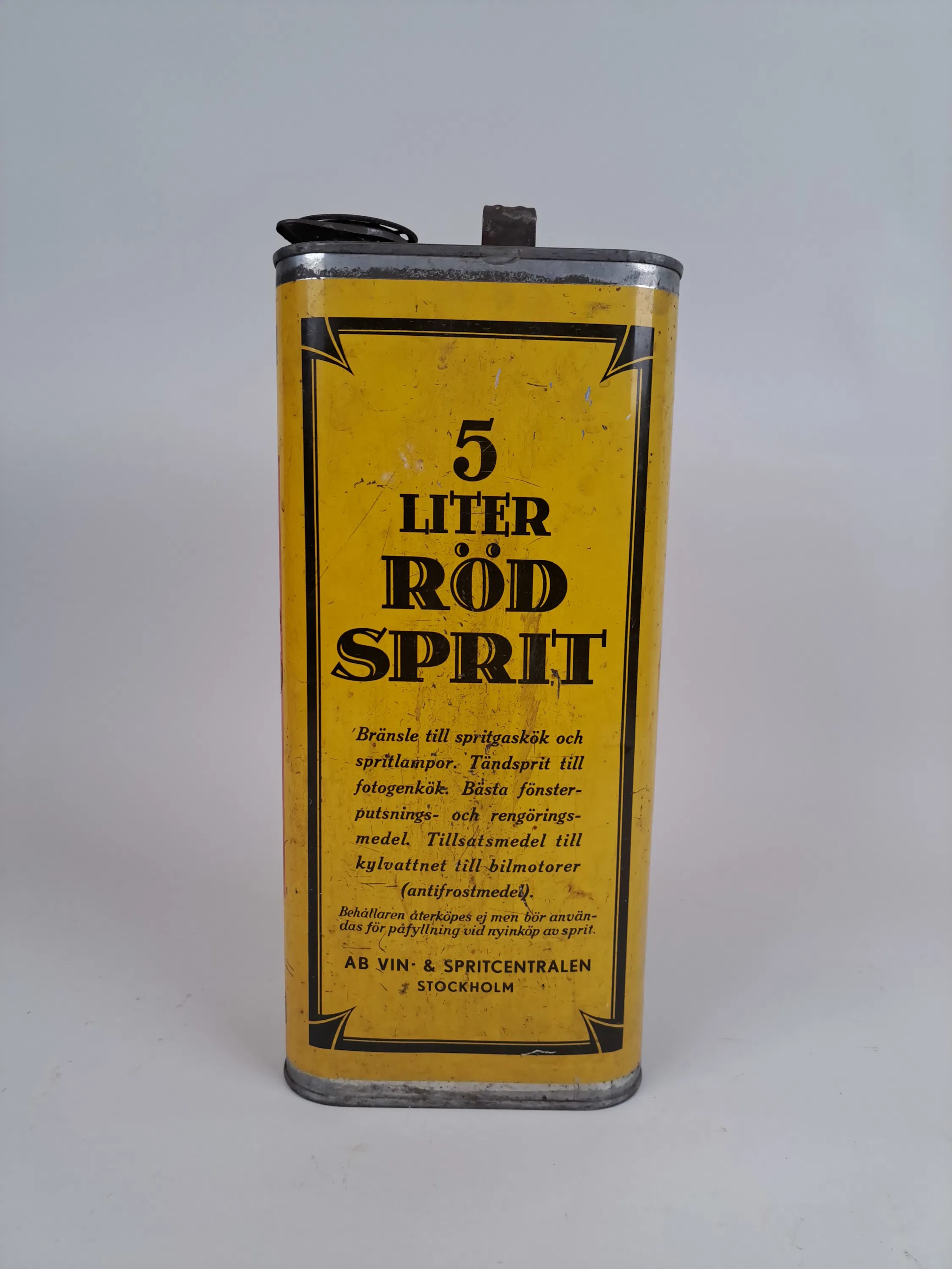 Plåtburk, "Röd Sprit"