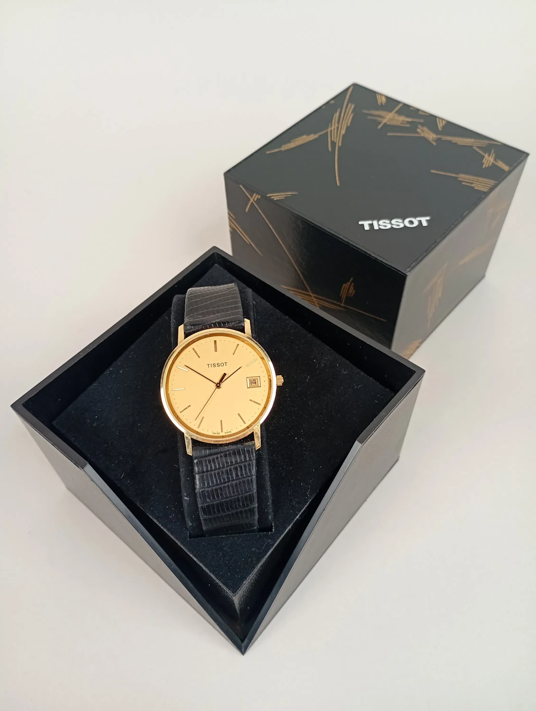 Armbandsur herr, 18 k Guld Tissot quartz