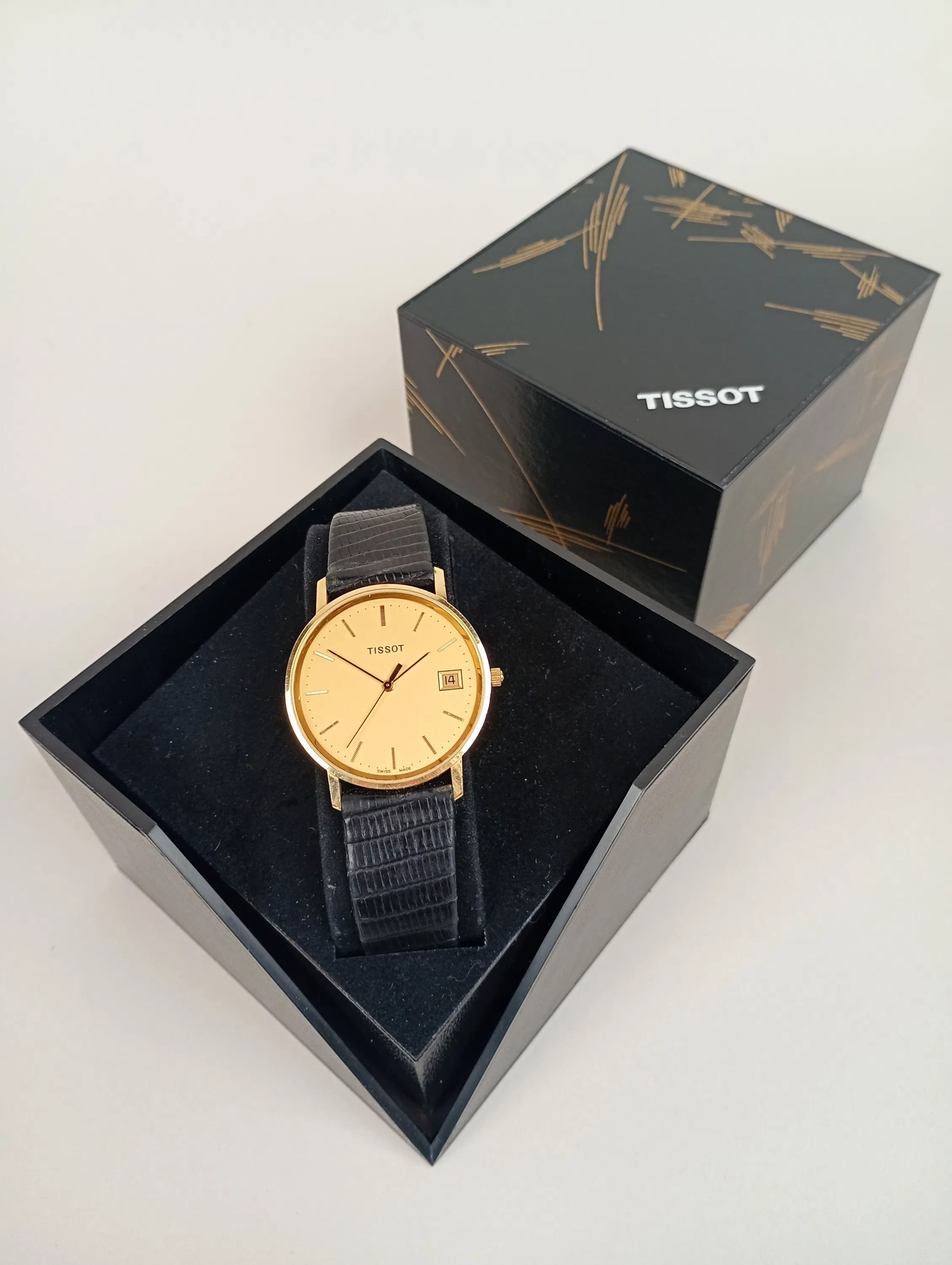 Armbandsur herr, 18 k Guld Tissot quartz