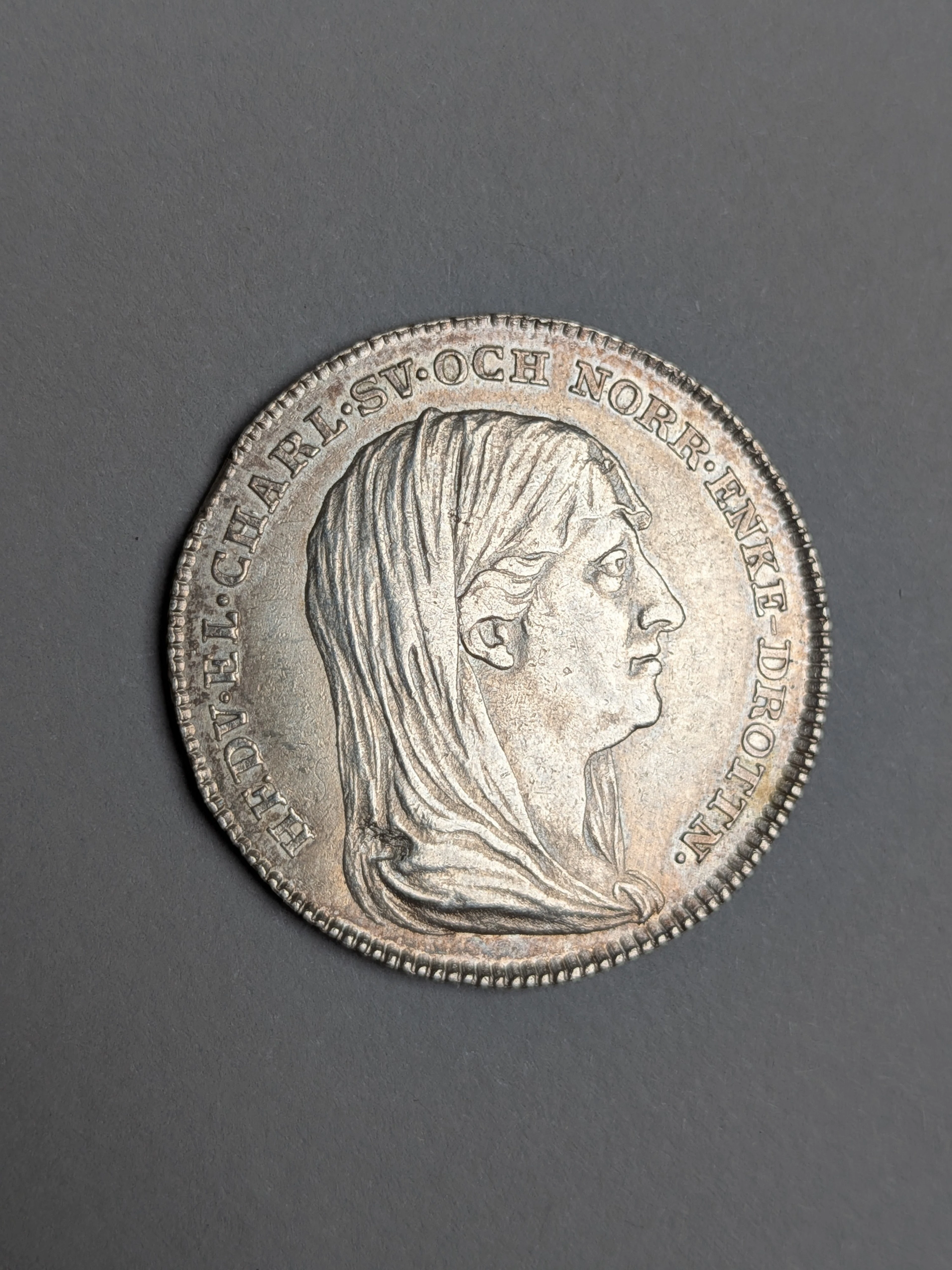 Silvermynt / Kastmynt, Hedvig Charlottas död 1818