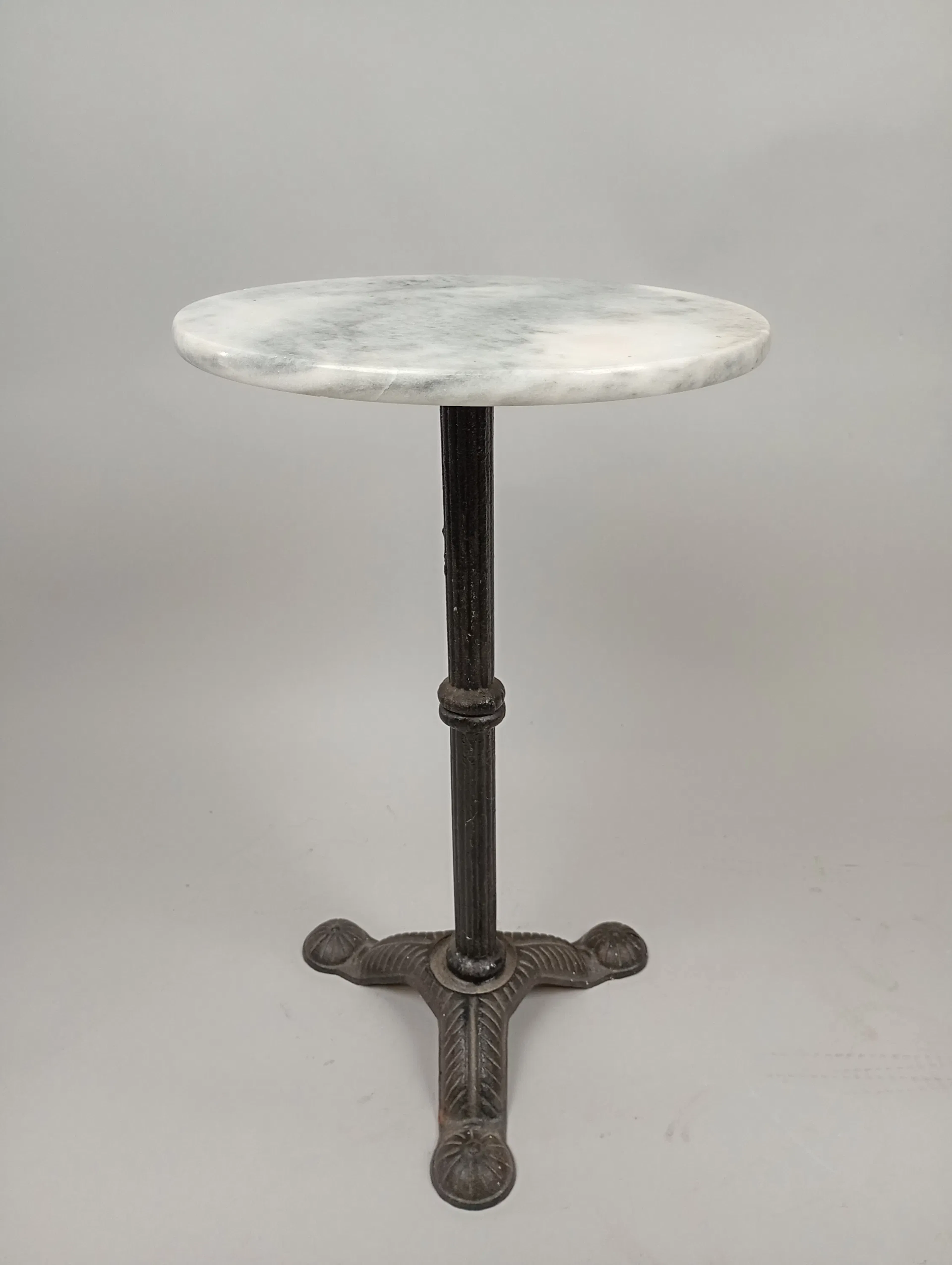 Cafébord/Trädgårdsbord, gjutjärn & marmor