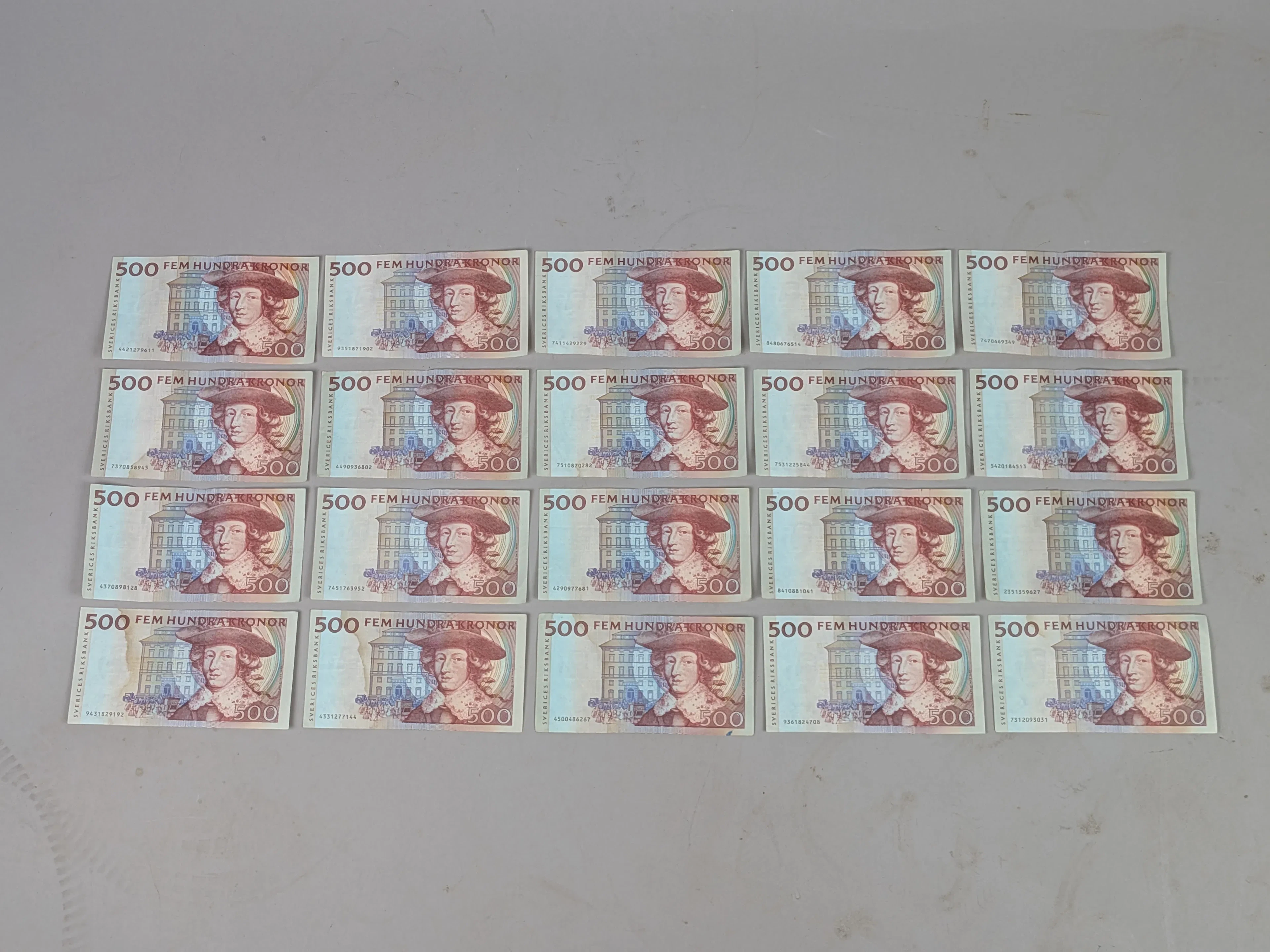 Sedlar, 500 kr Sverige