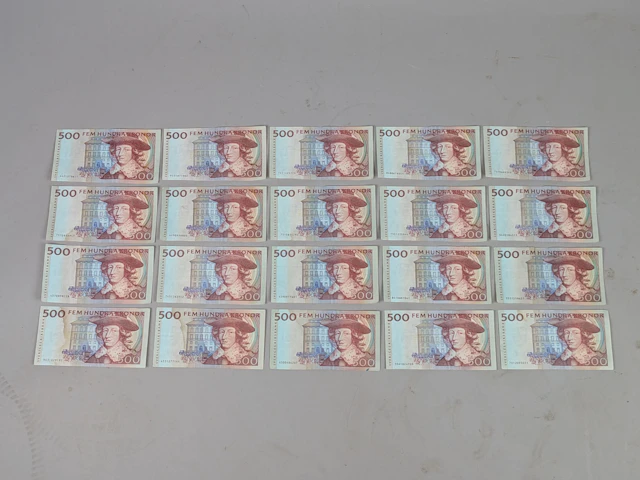 Sedlar, 500 kr Sverige