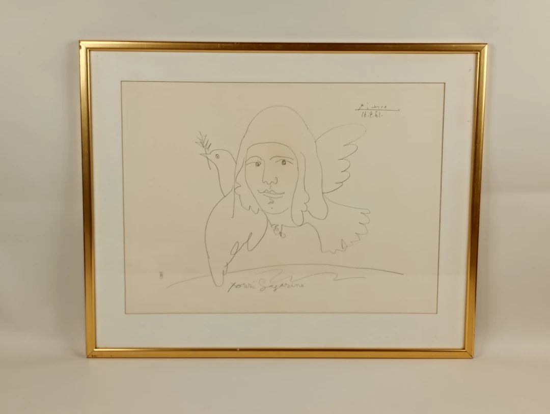 Litografiskt Tryck, eft. "Youri Gagarine" Pablo Picasso, Editions