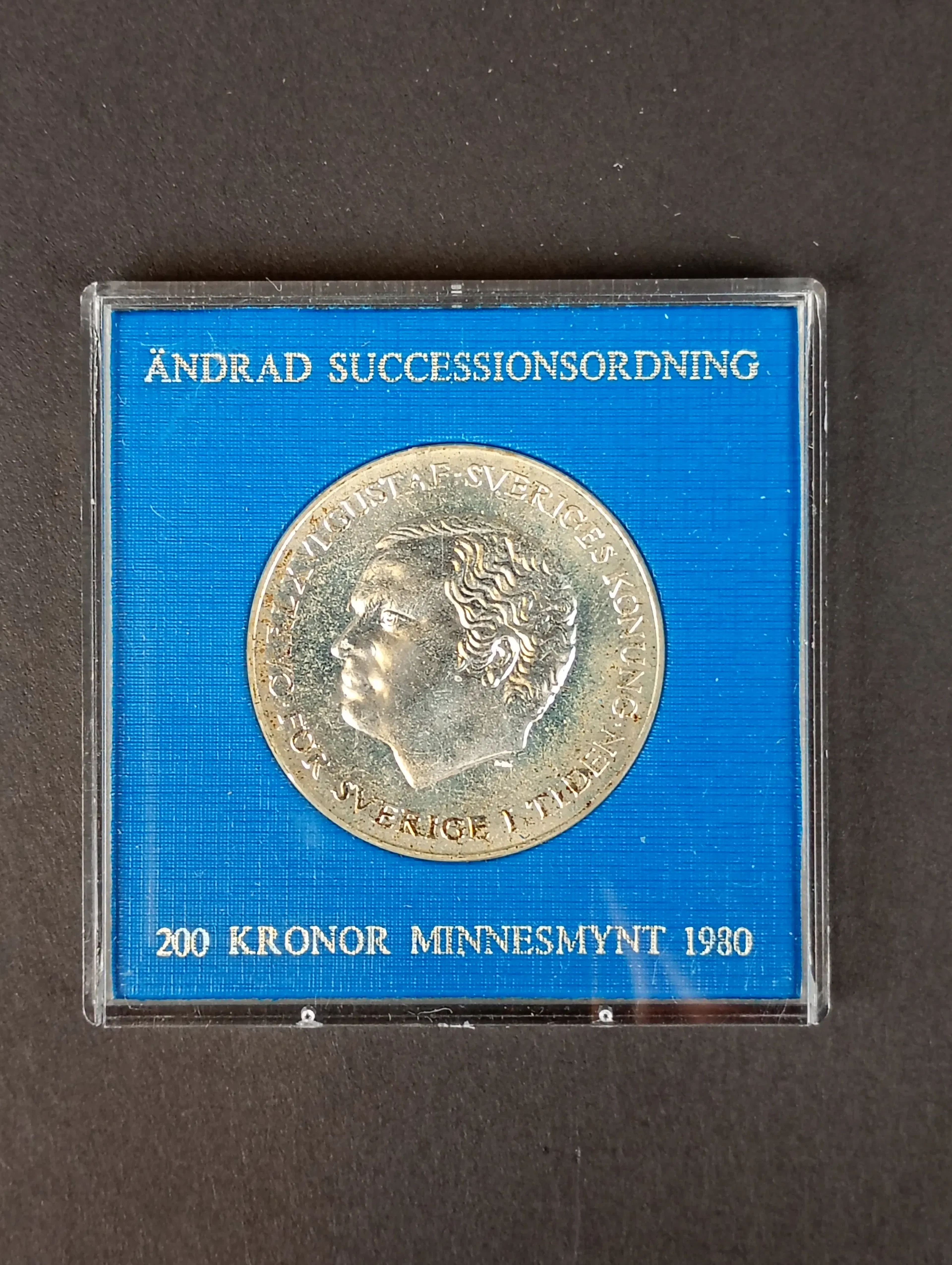 Silver, Minnesmynt ändrad Successionsordning 1980 200 kr