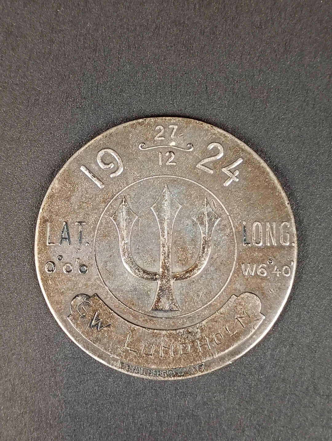 Silvermedalj, H.M Flygia linjen 1924, C.G Hallberg