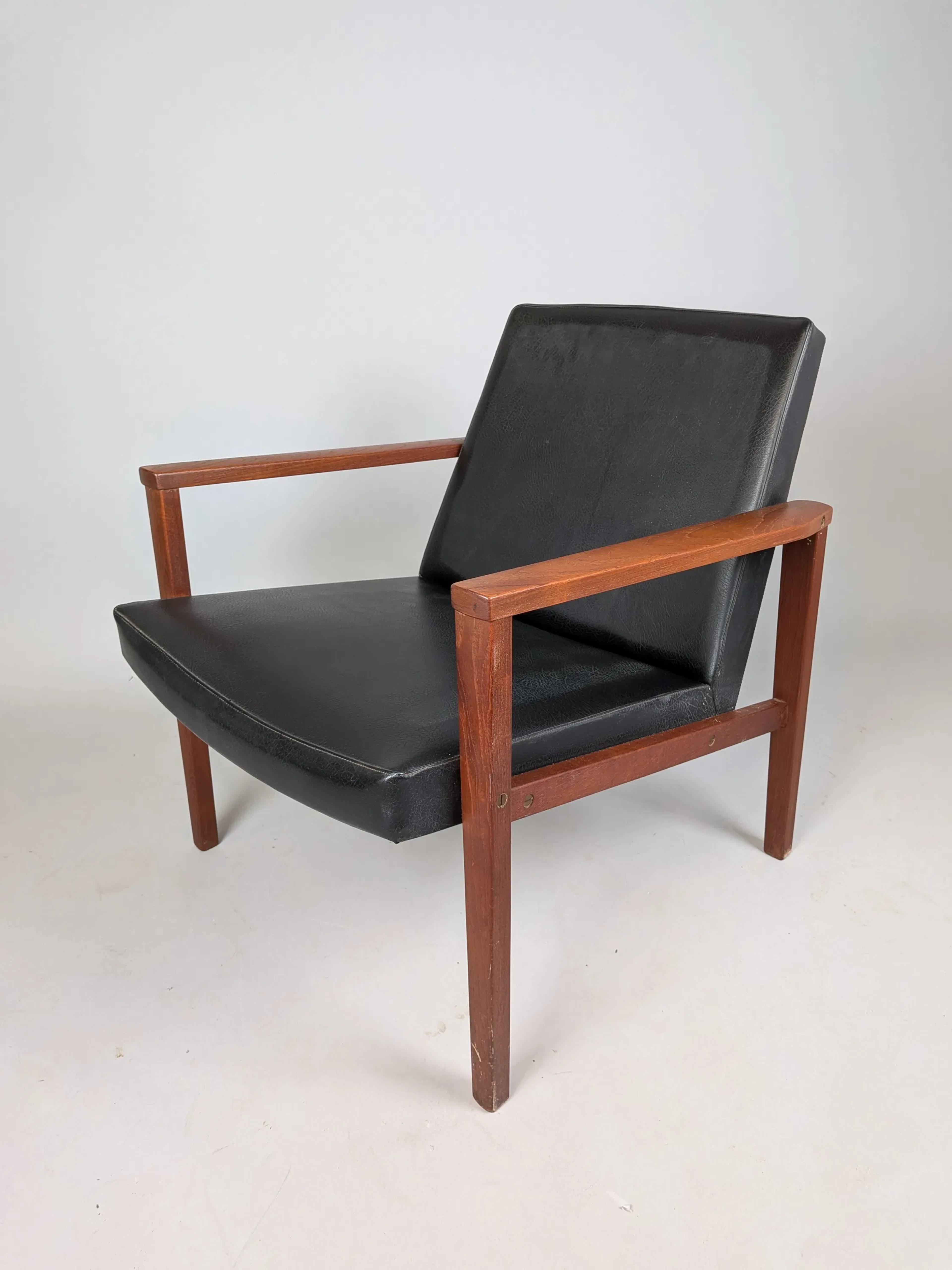 Fåtölj, 1960-tal teak och skye