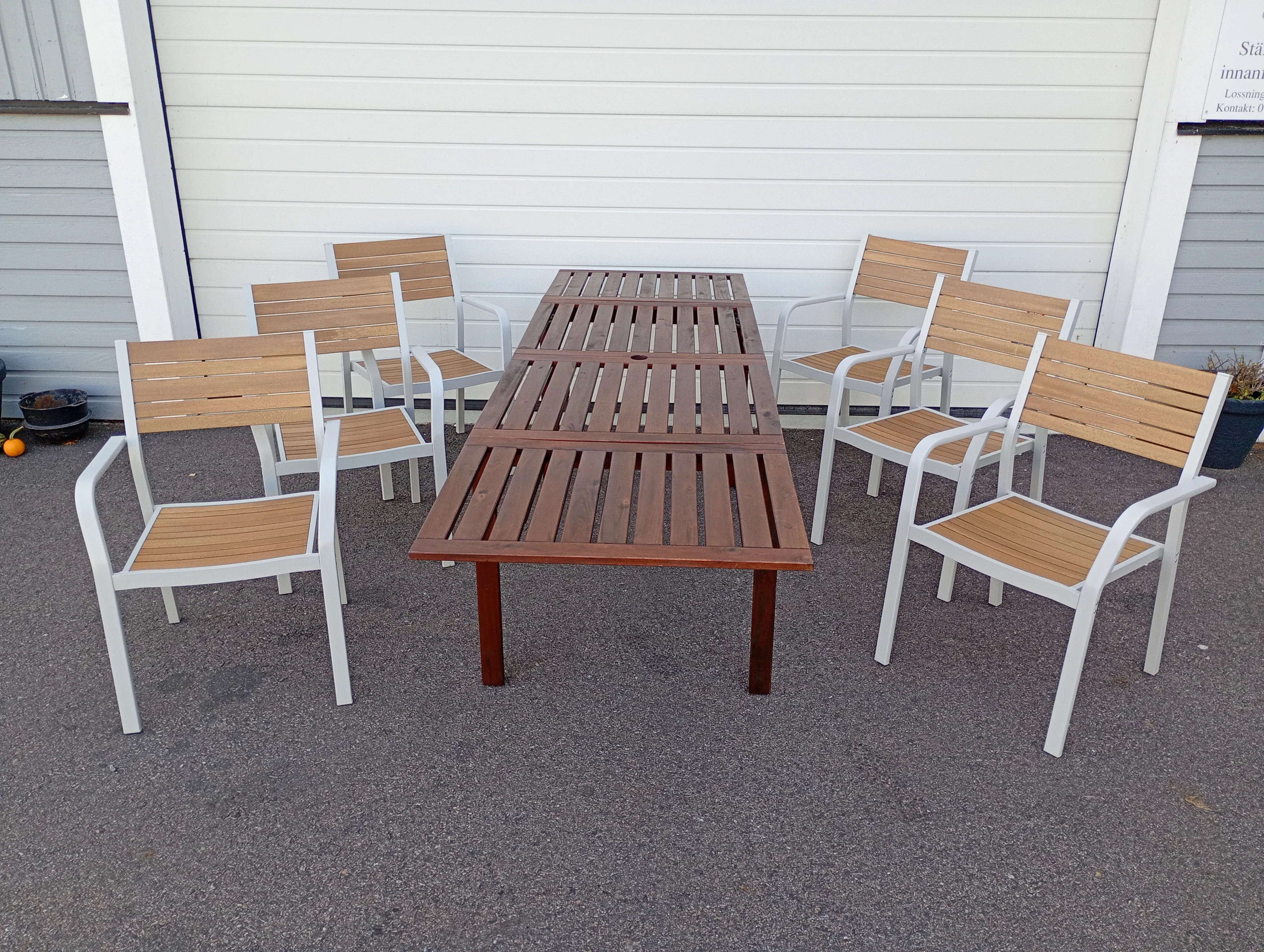Trädgårdsgrupp, "Äpplarö" IKEA 6+1 delar