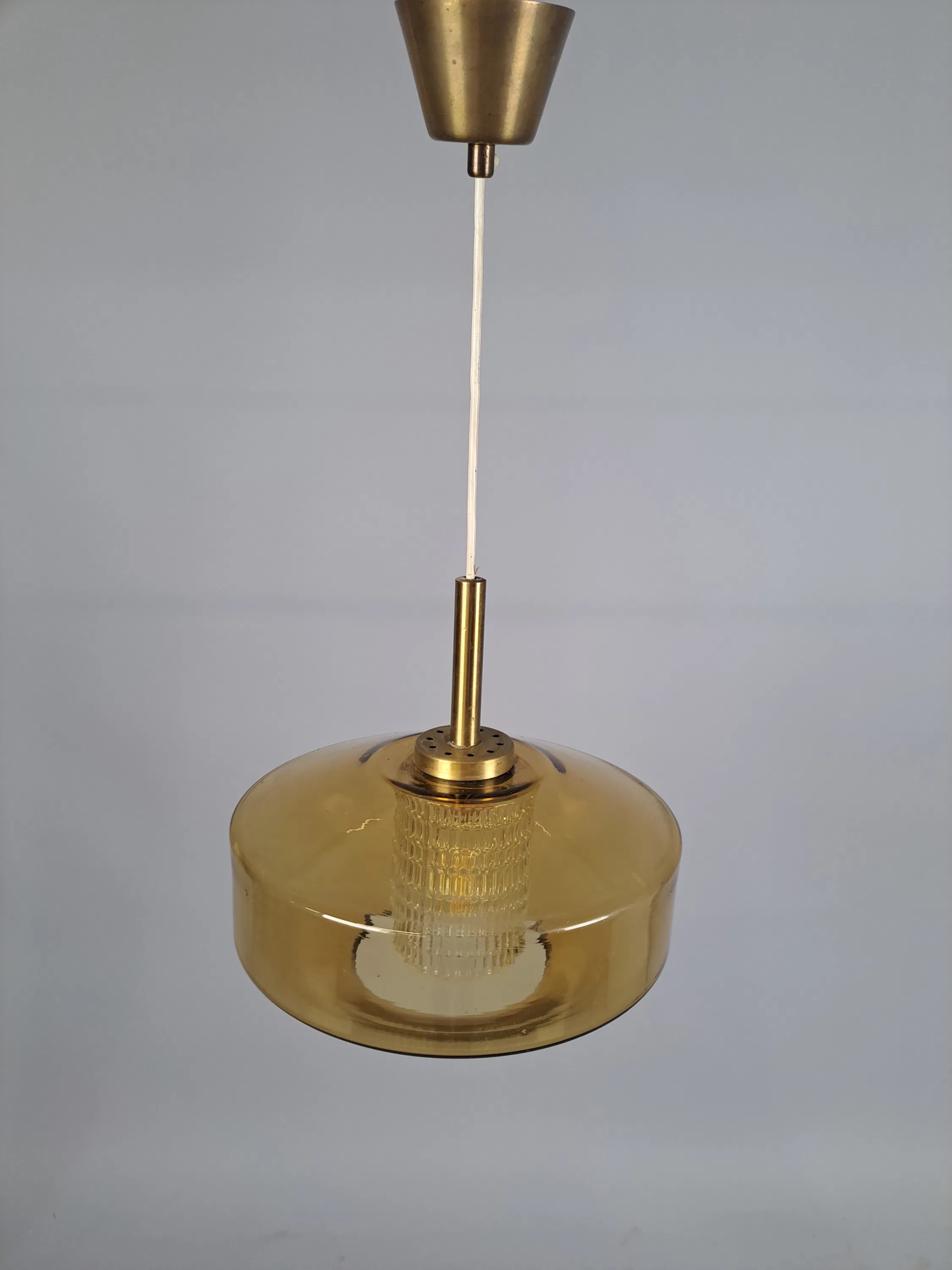 Taklampa, glas 1970-tal