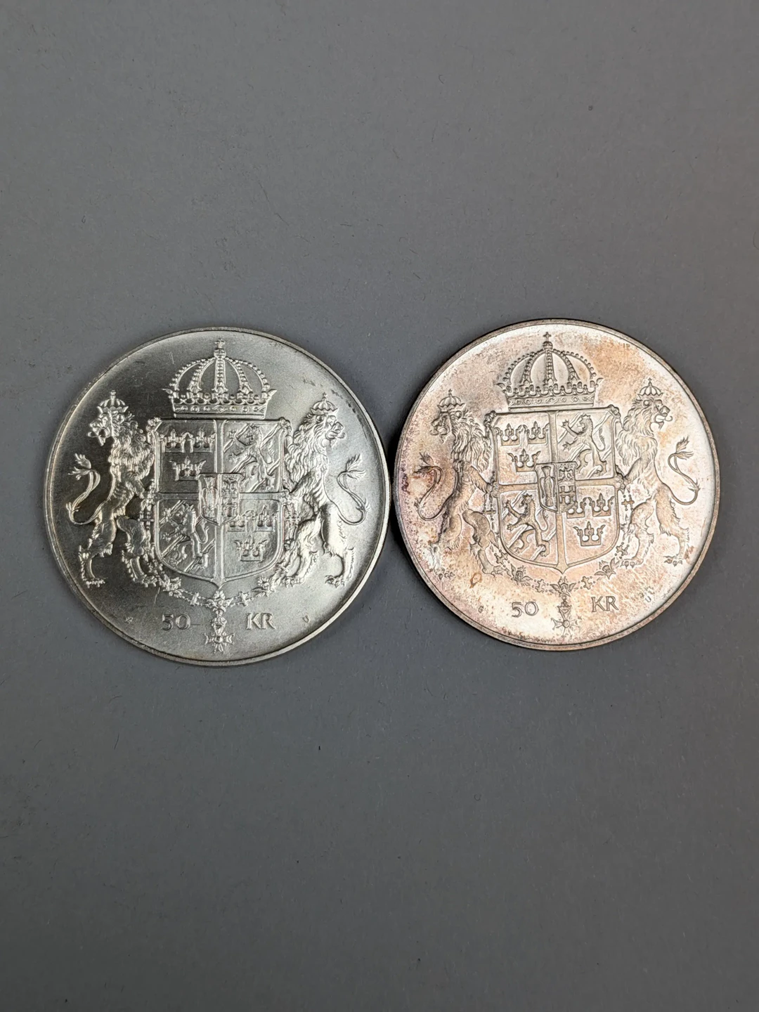 Jubileumsmynt 50 kr 2 st