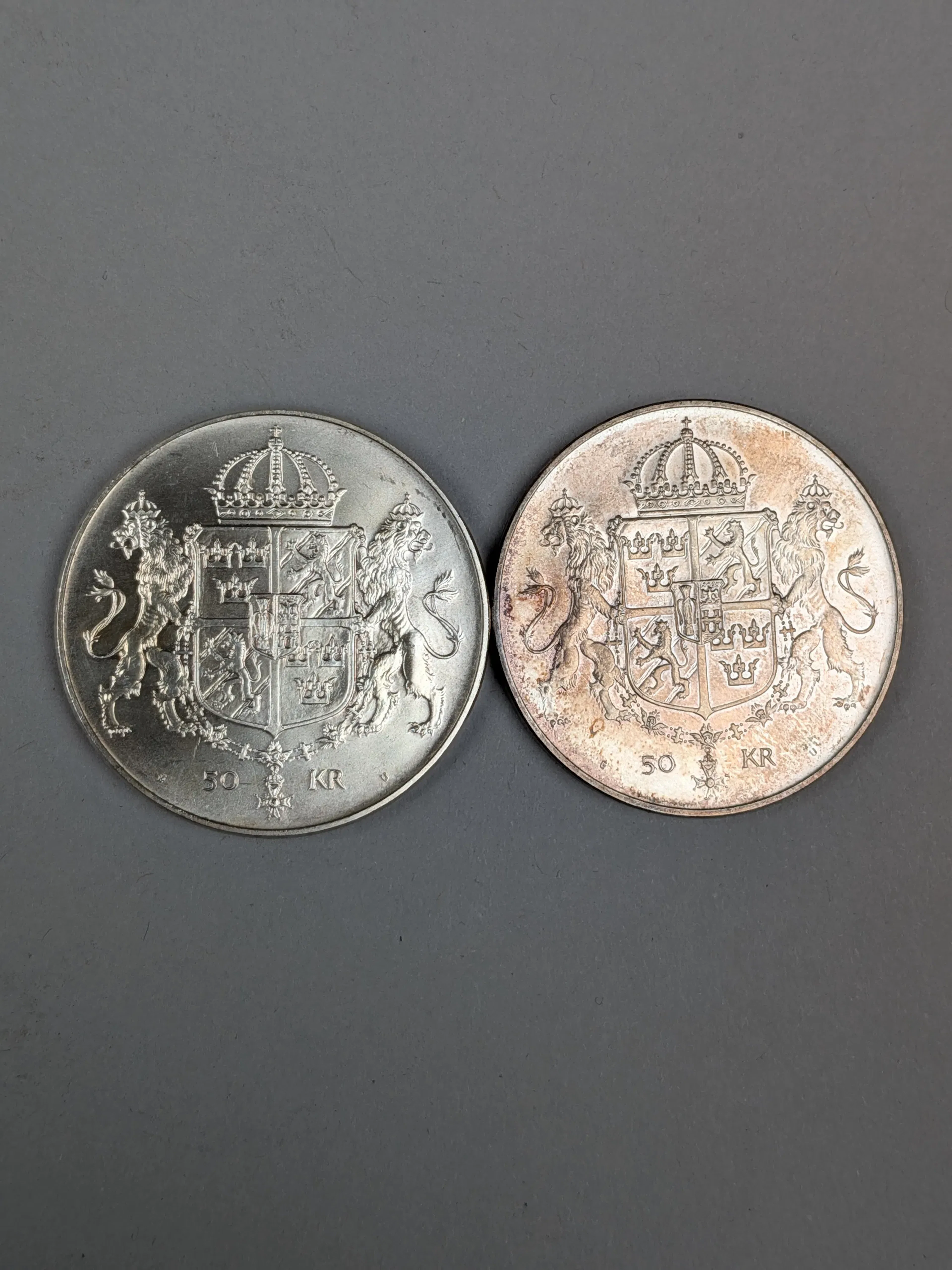 Jubileumsmynt 50 kr 2 st