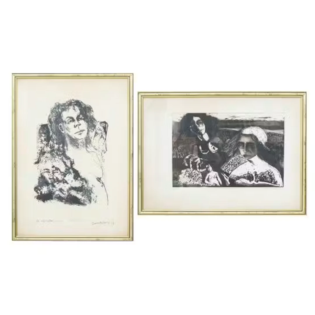 PIPPO GAMBINO, Due litografie