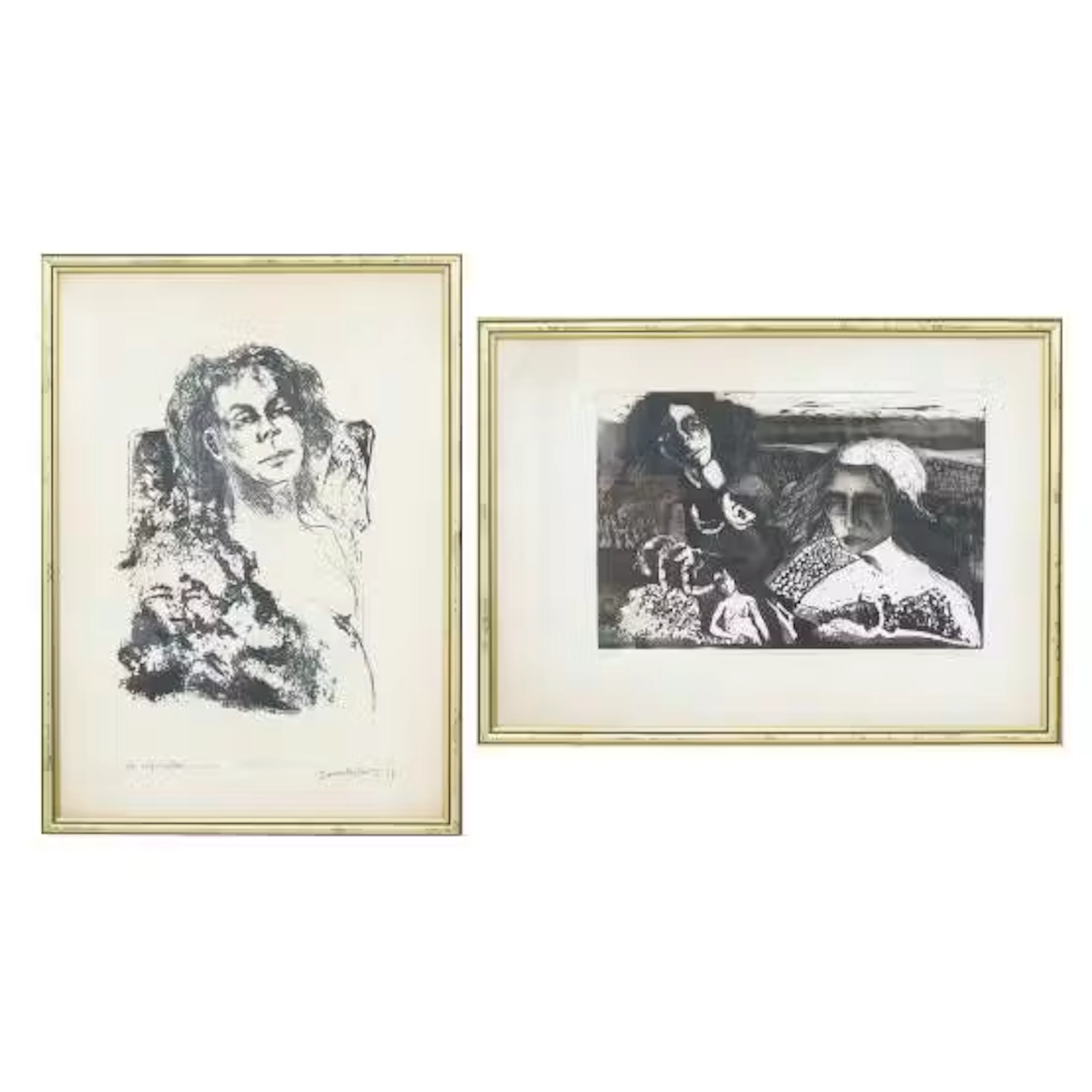 PIPPO GAMBINO, Due litografie