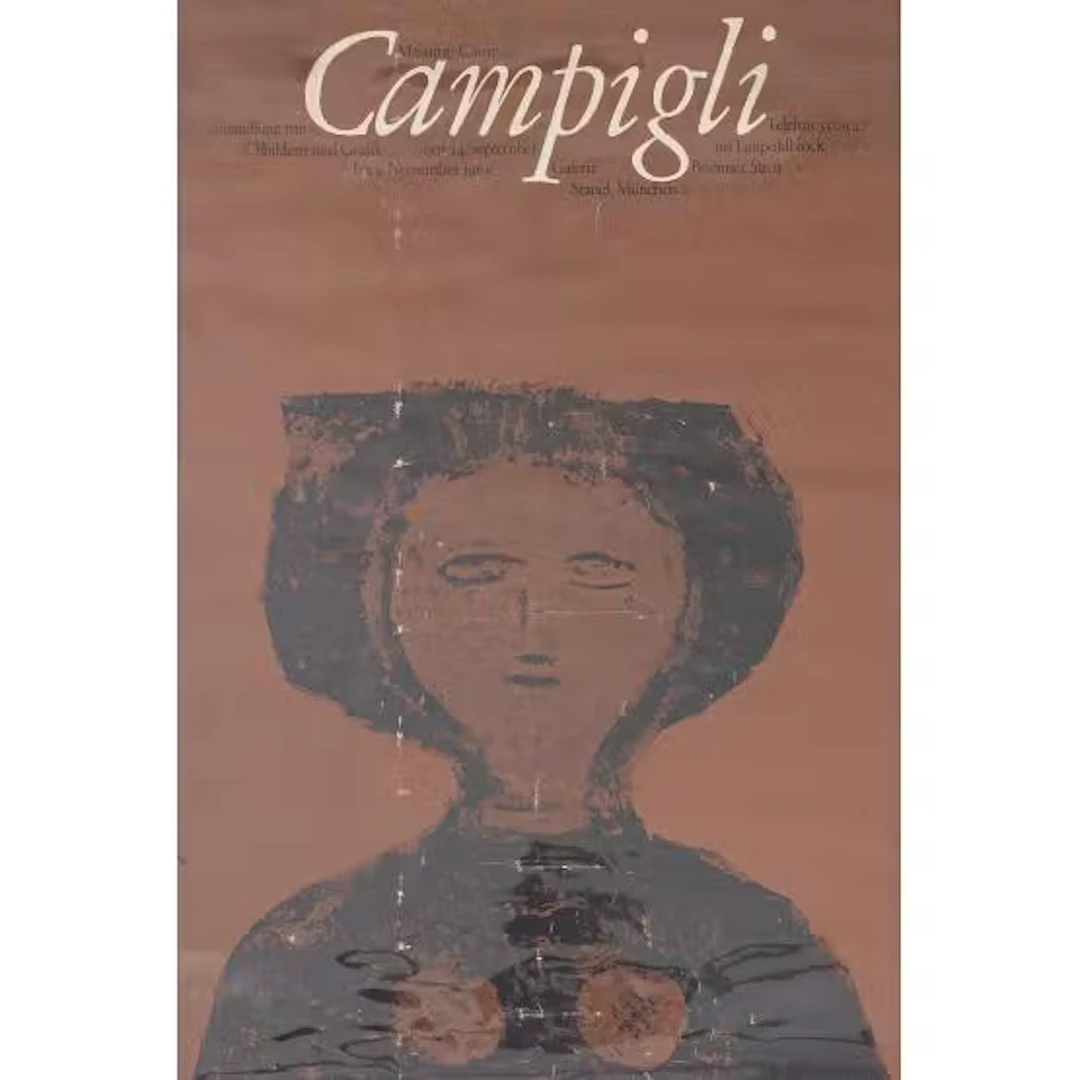 PLAKAT D'EPOCA ORIGINALE DELL'ARTISTA ITALIANO ...
