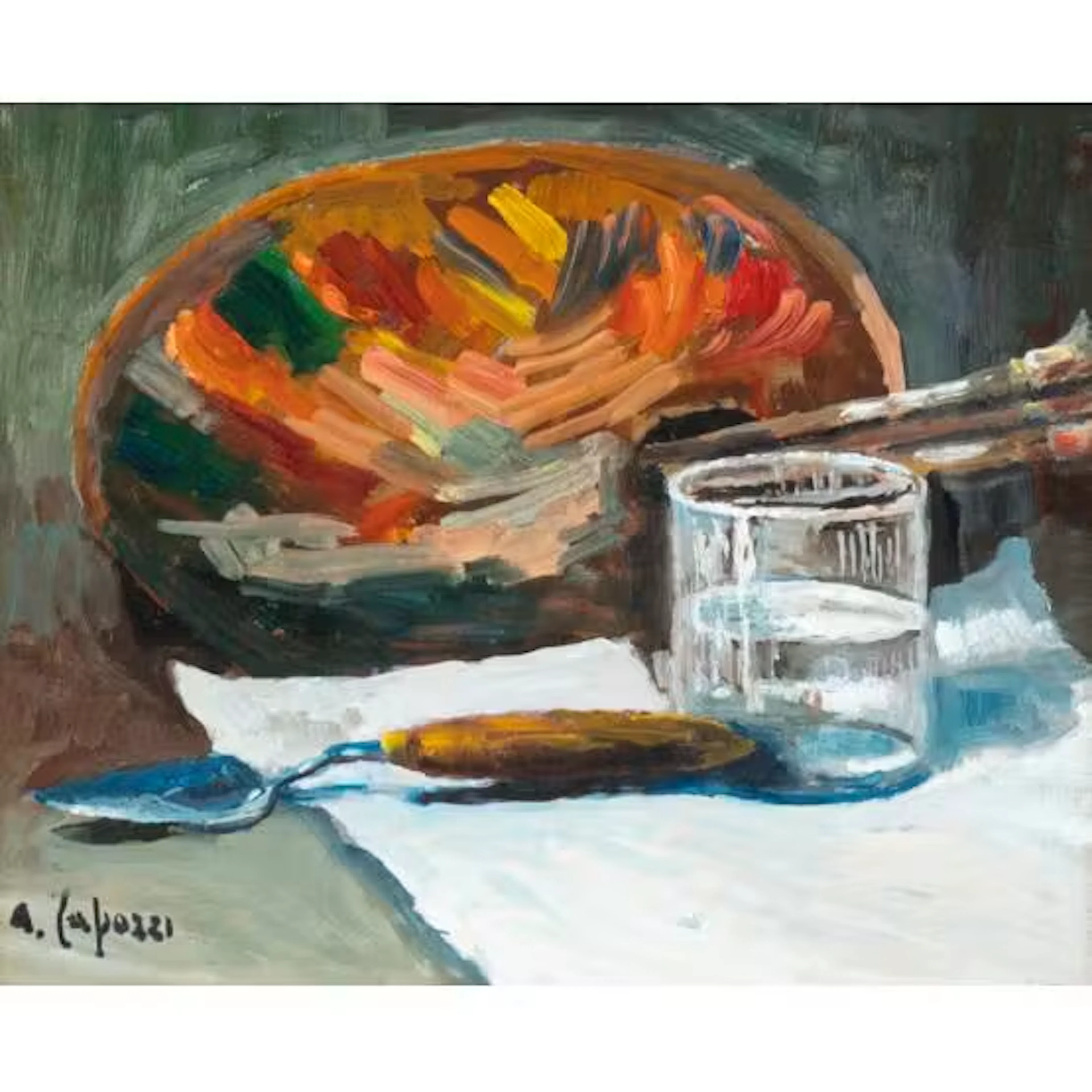 ANTONELLO CAPOZZI, Olio su masonite