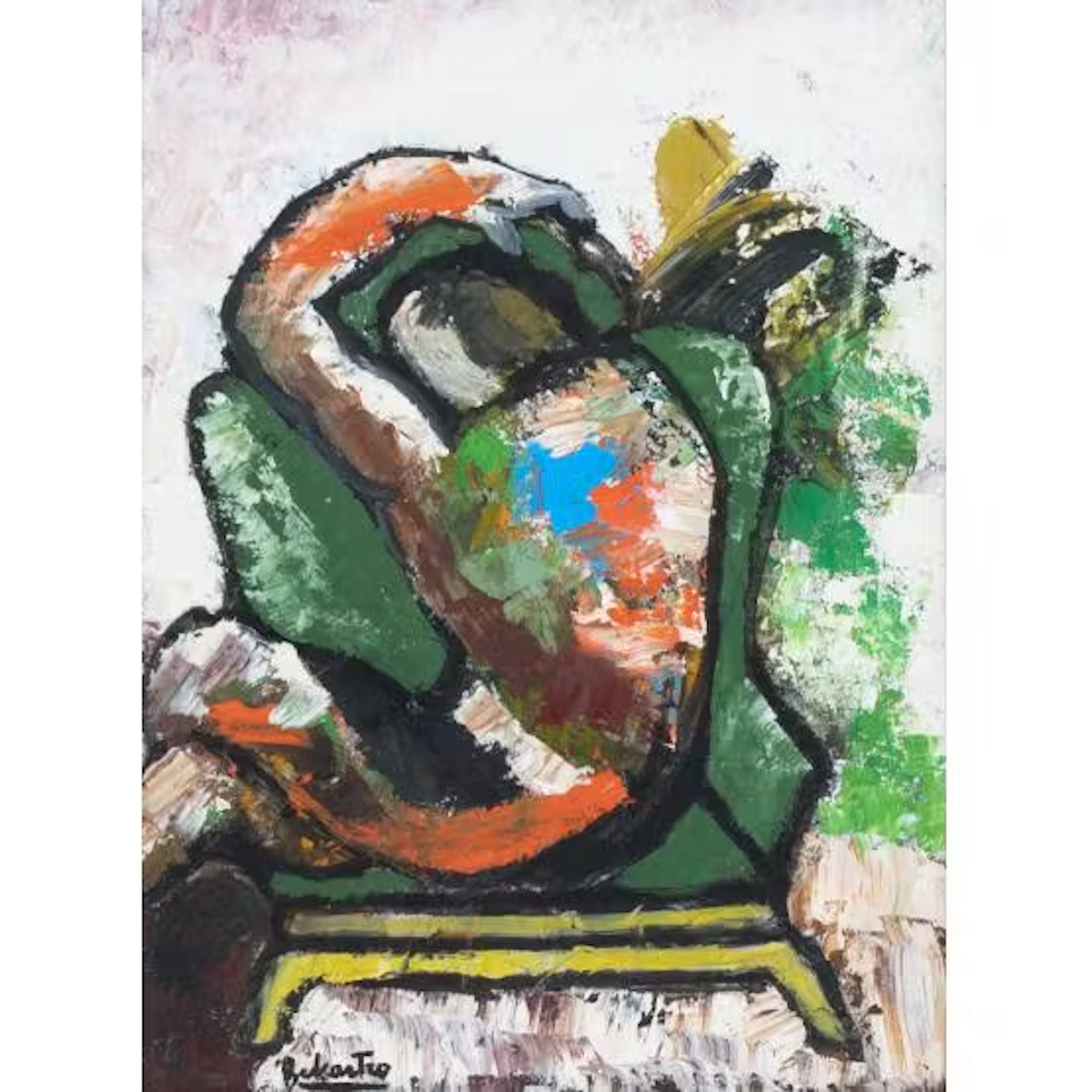 MARIA LUISA BELCASTRO, Frammenti n° 401, Olio su tela
