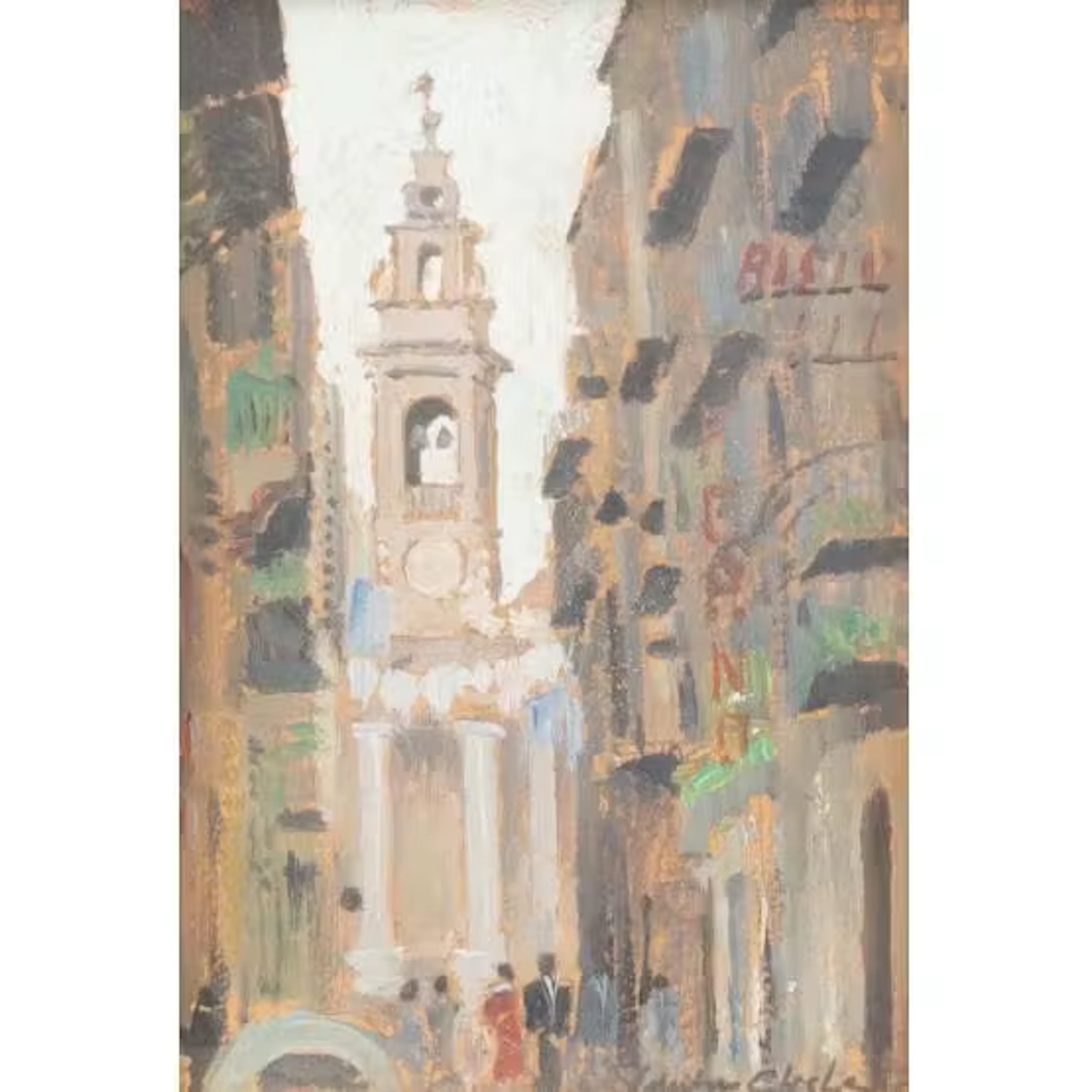 VALENTINO GHIGLIA, Olio su cartone