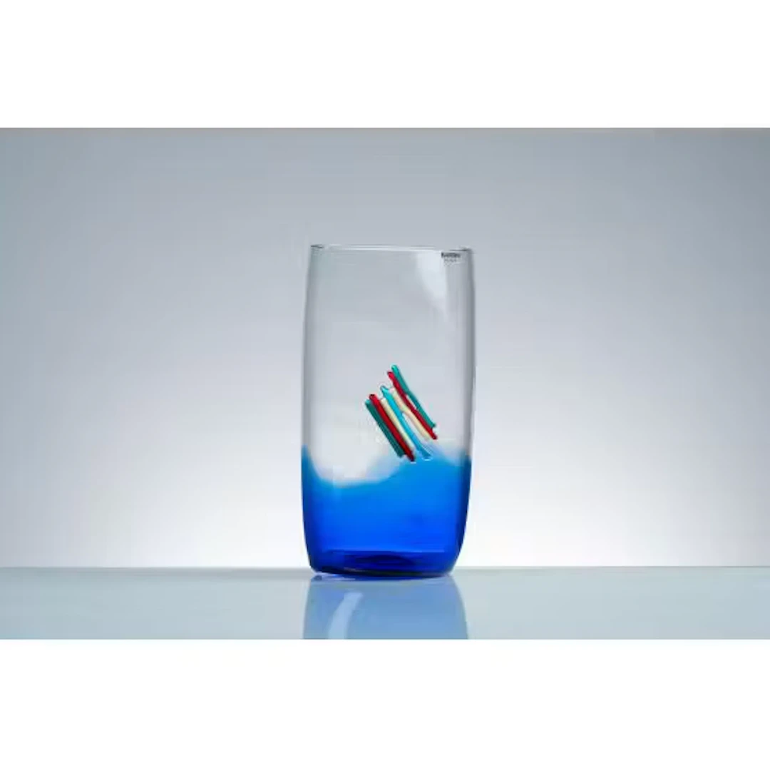 ALFREDO BARBINI, Vaso in vetro