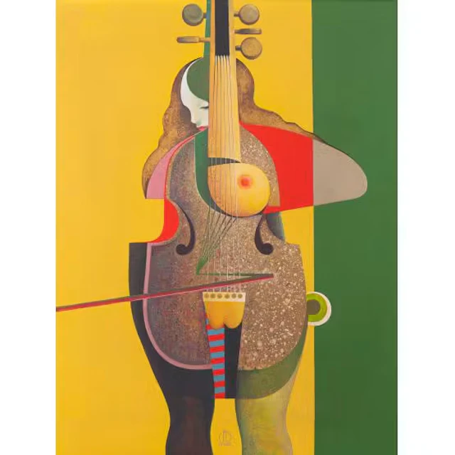 HEINZ ANGER, Olio su tela