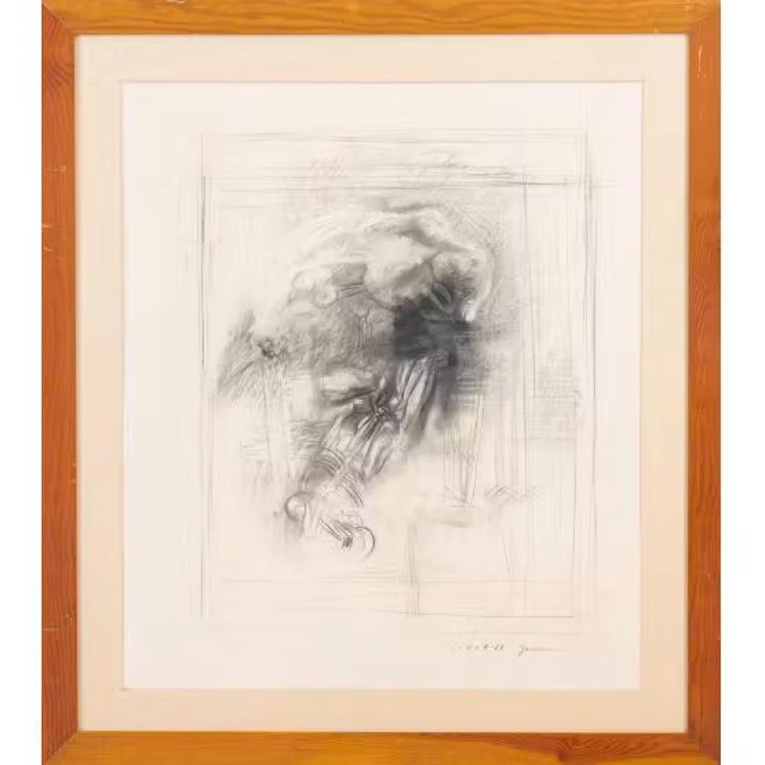 PIERO GUCCIONE, Carboncino su carta
