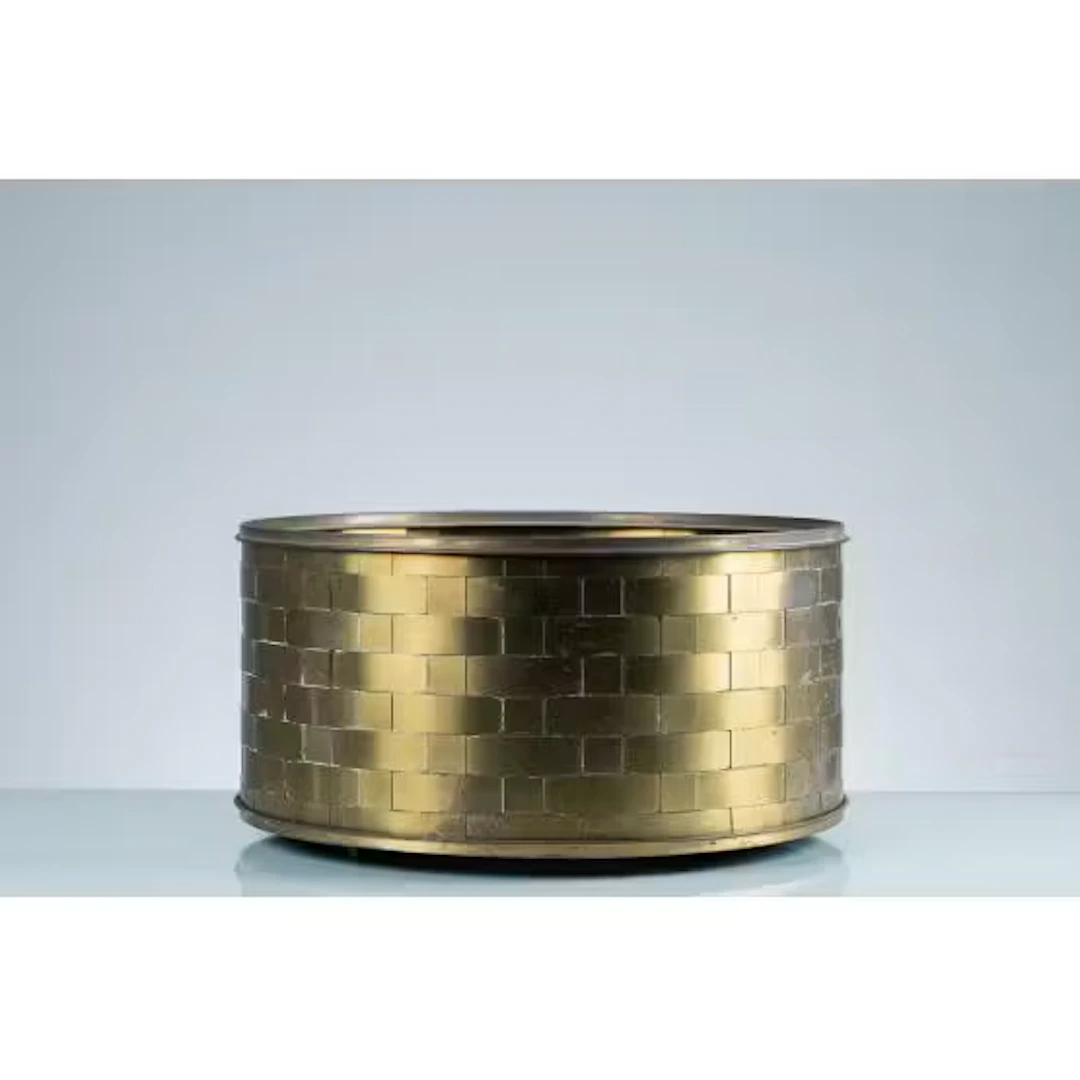 HOLLYWOOD REGENCY, Porta vaso in ottone