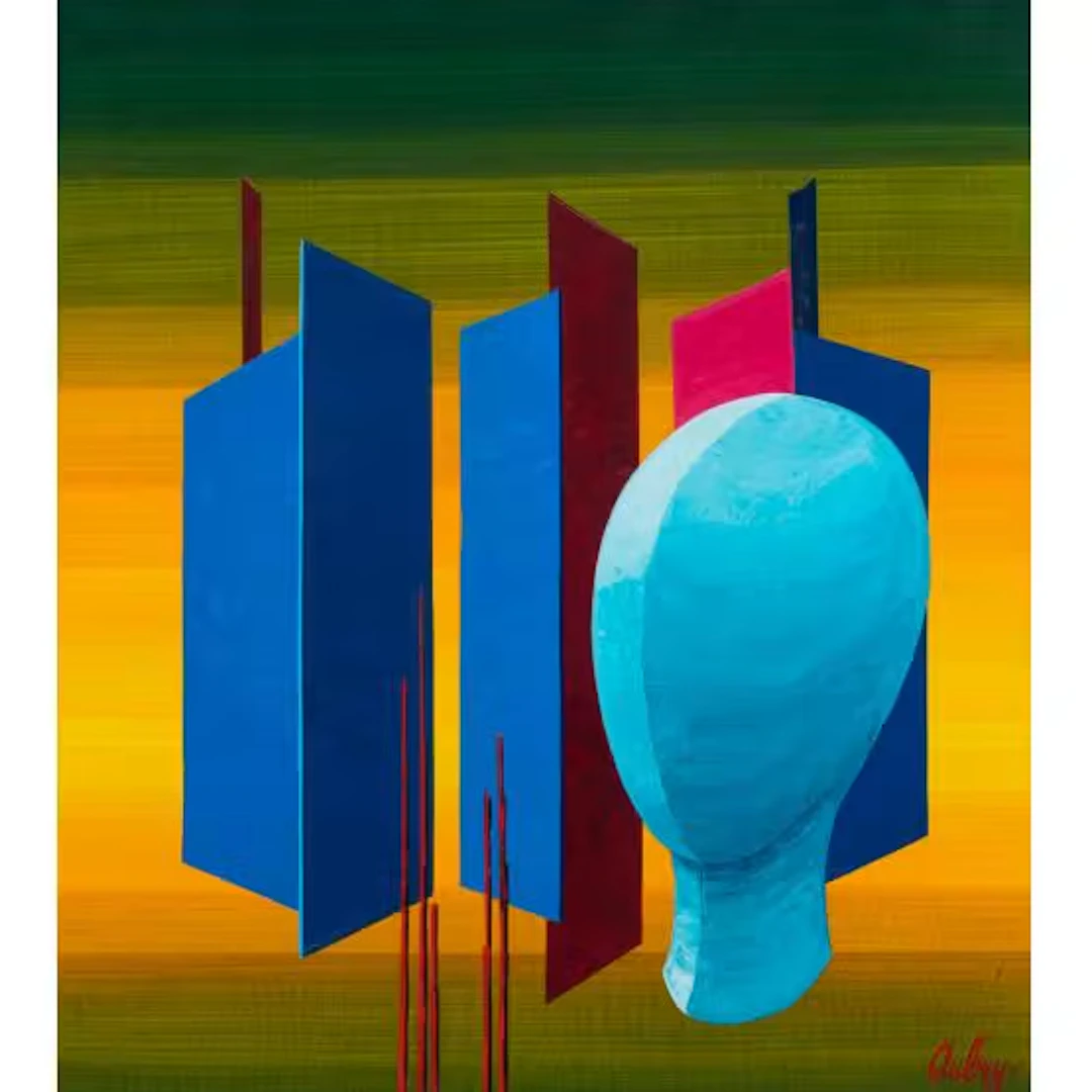 MARIO AUBRY, Olio su tela