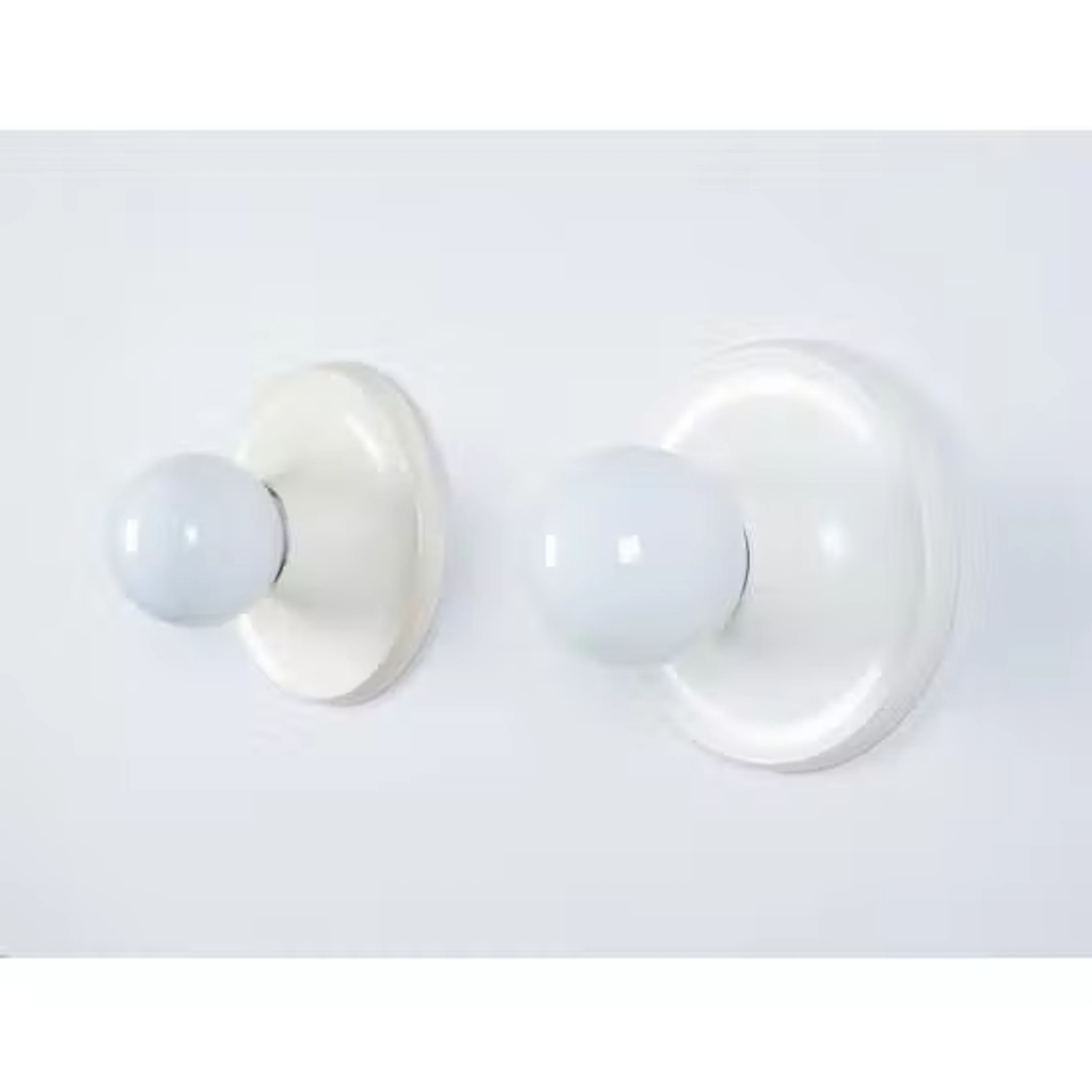 ACHILLE E PIER GIACOMO CASTIGLIONI, Coppia lampade parete/soffitto