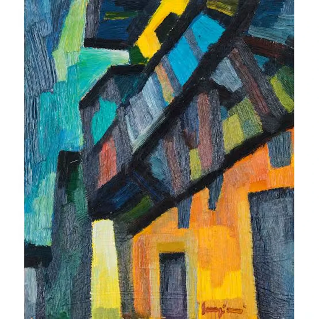 MARIO SANGIOVANNI, Olio su tavola