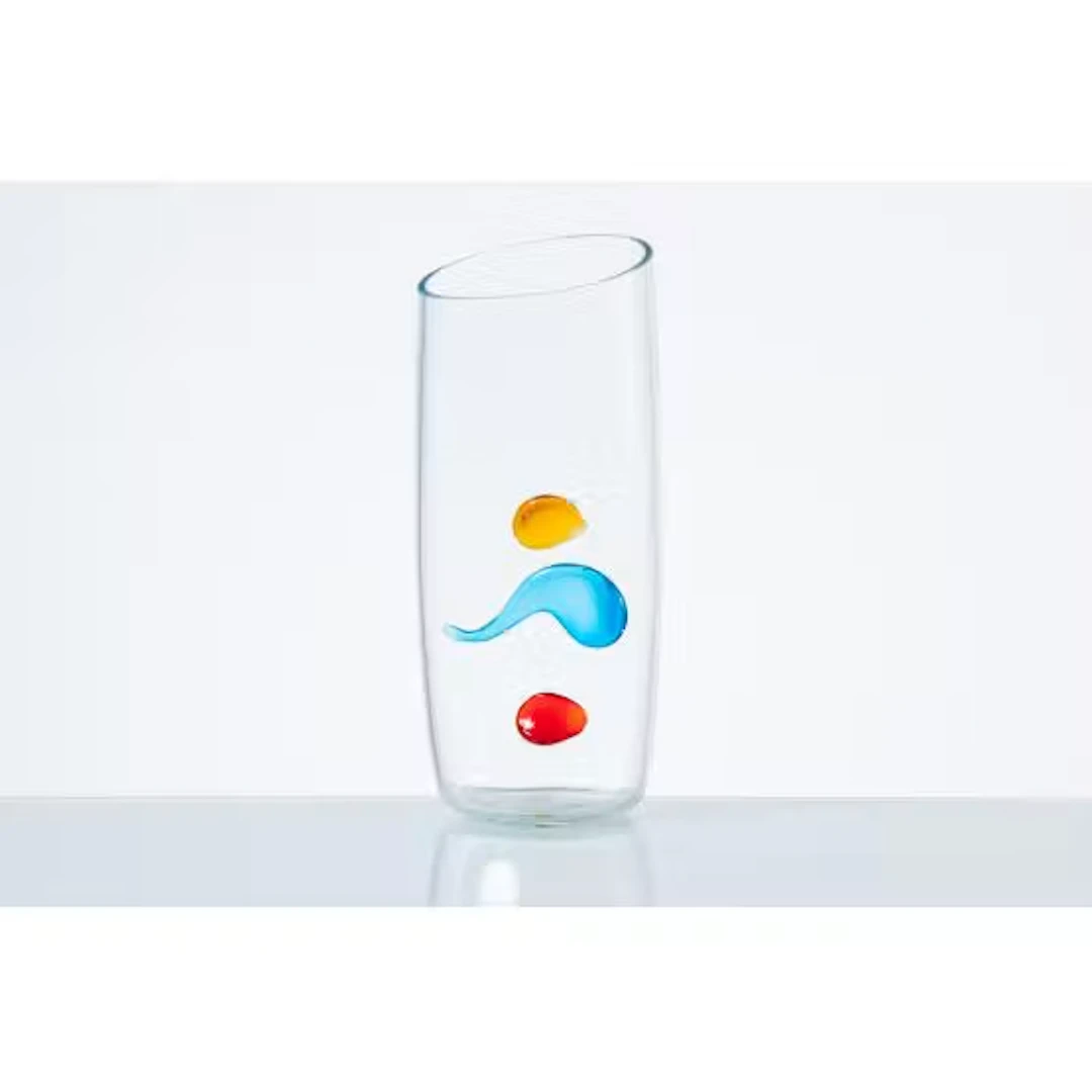 ALFREDO BARBINI, Vaso in vetro