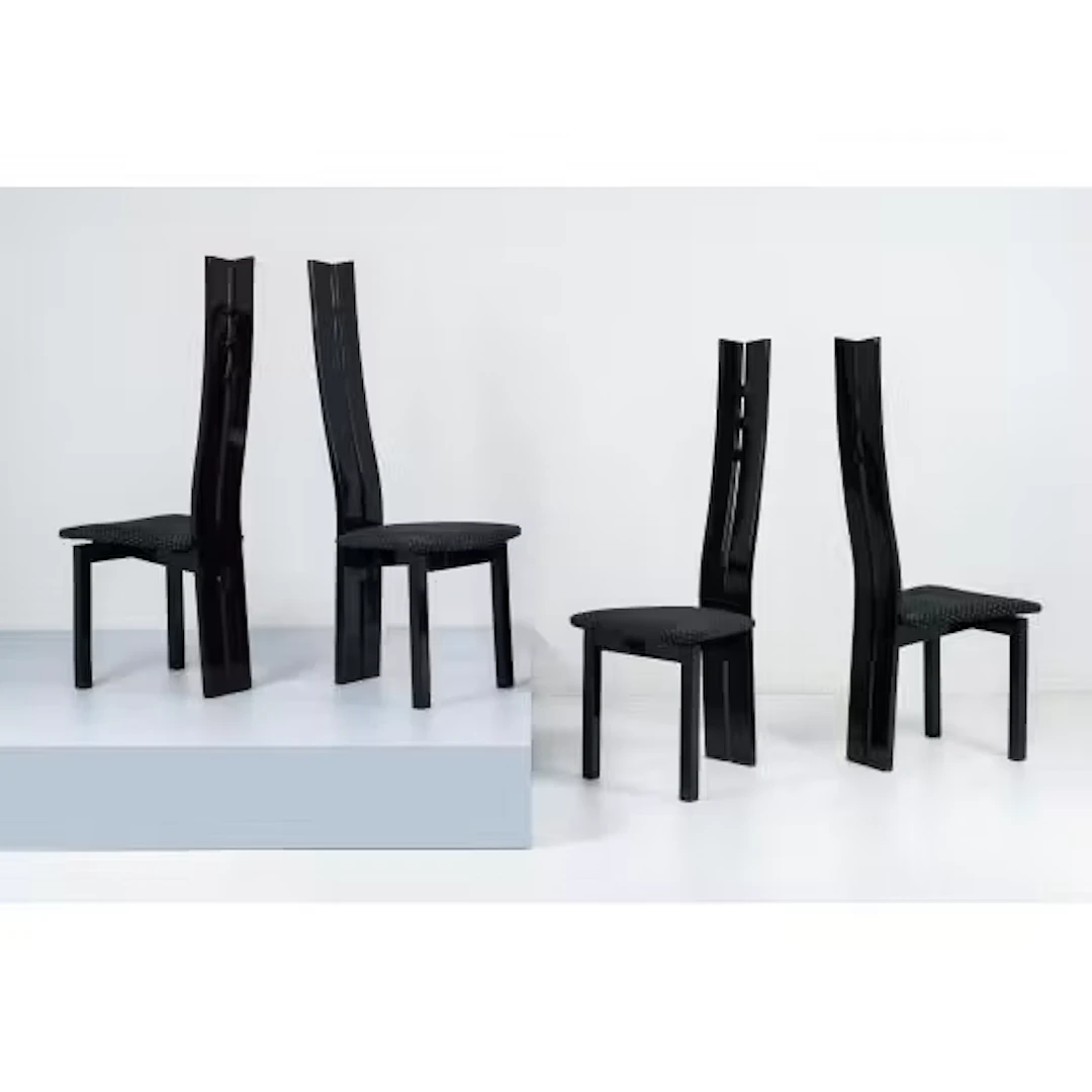 PIERRE CARDIN (Stile di), Quattro sedie
