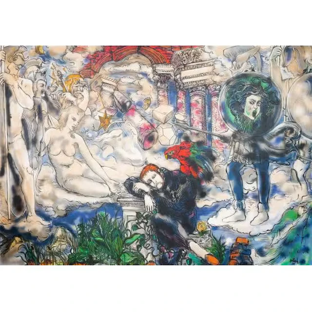 CARLO HOLLESCH, Olio su tela