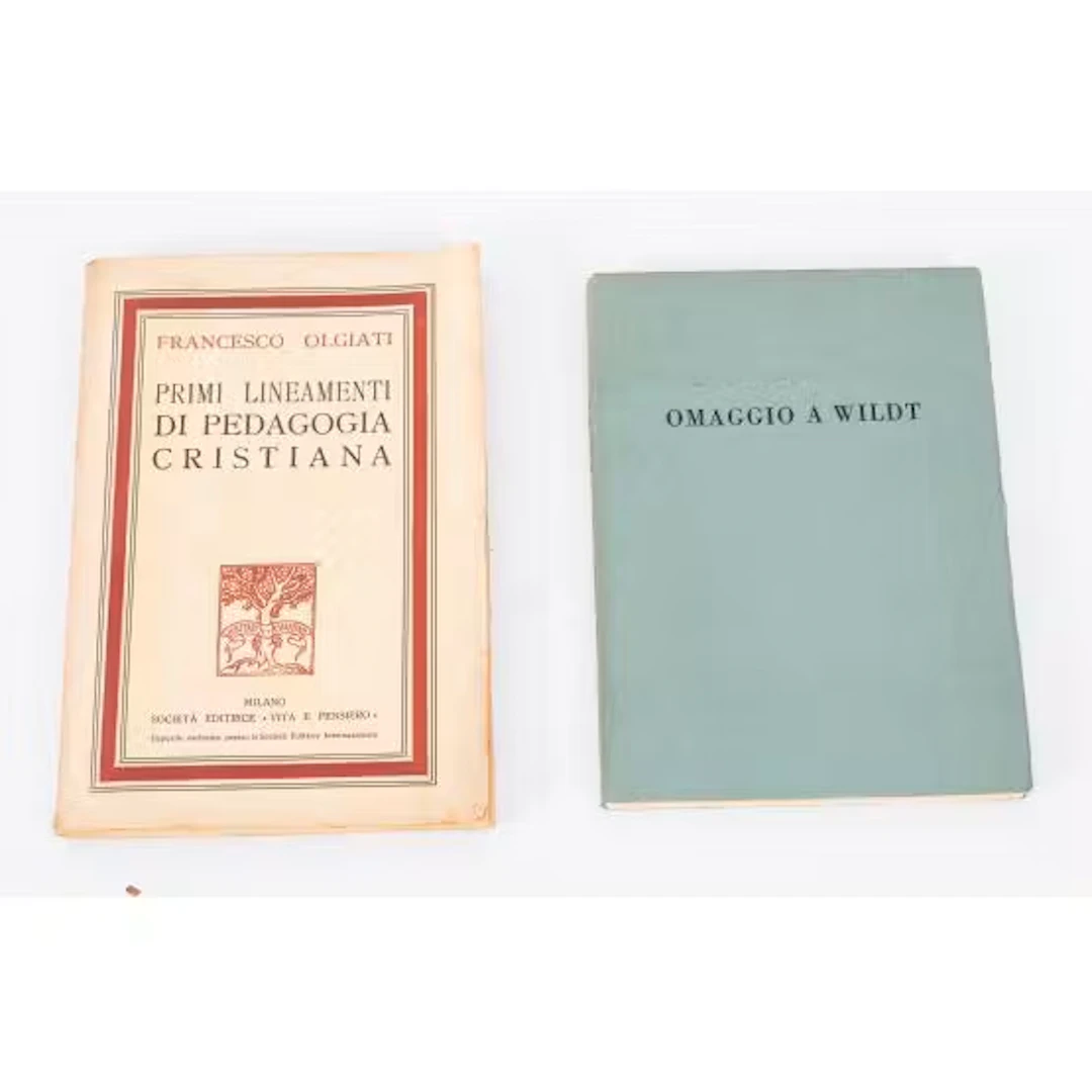 DUE VOLUMI DI VARIA DEL XX SECOLO CON EX LIBRIS DI LINA ...