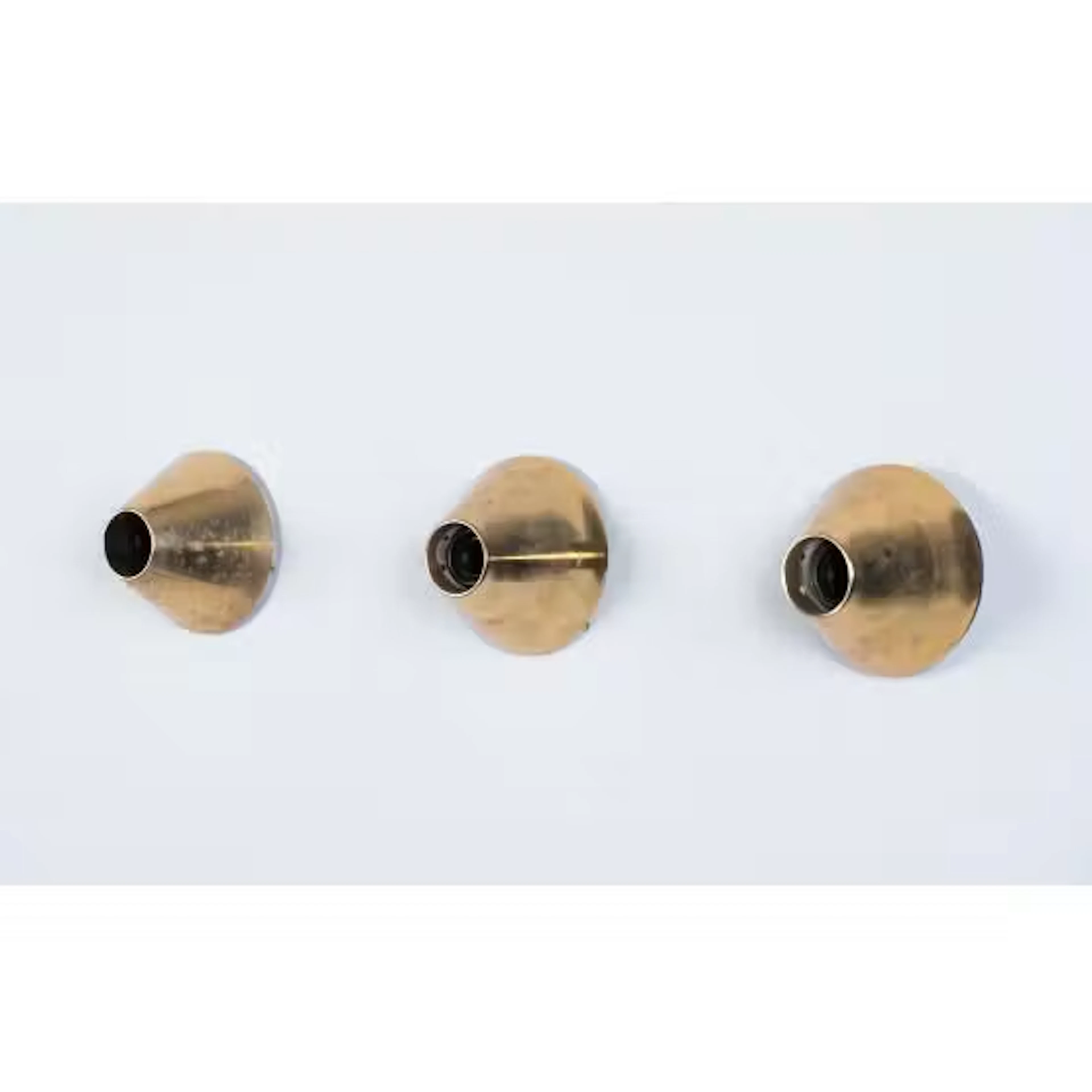 PRODUZIONE ITALIANA 1980 ca., Tre lampade da soffitto/parete