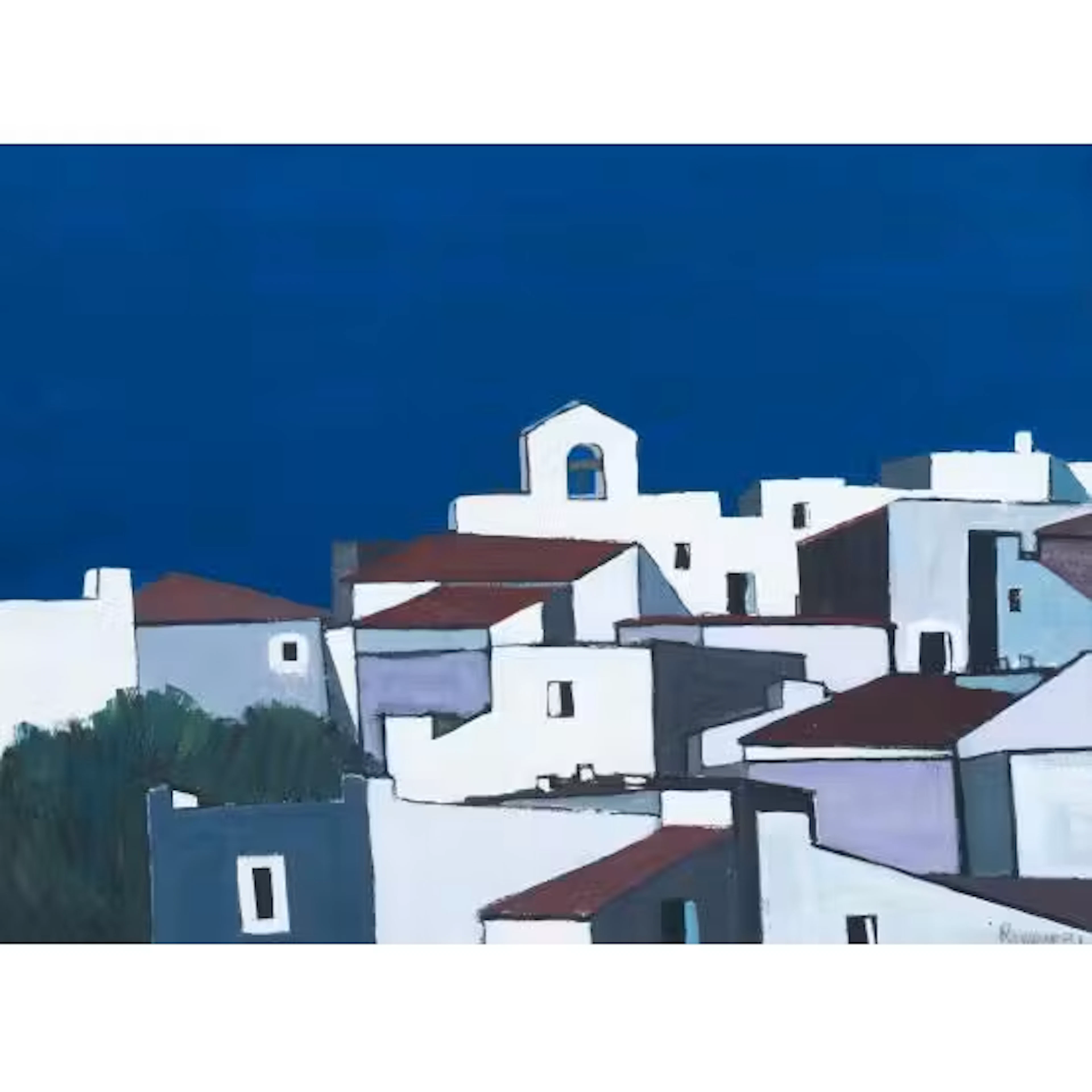 F. ROMANO, Olio su tela