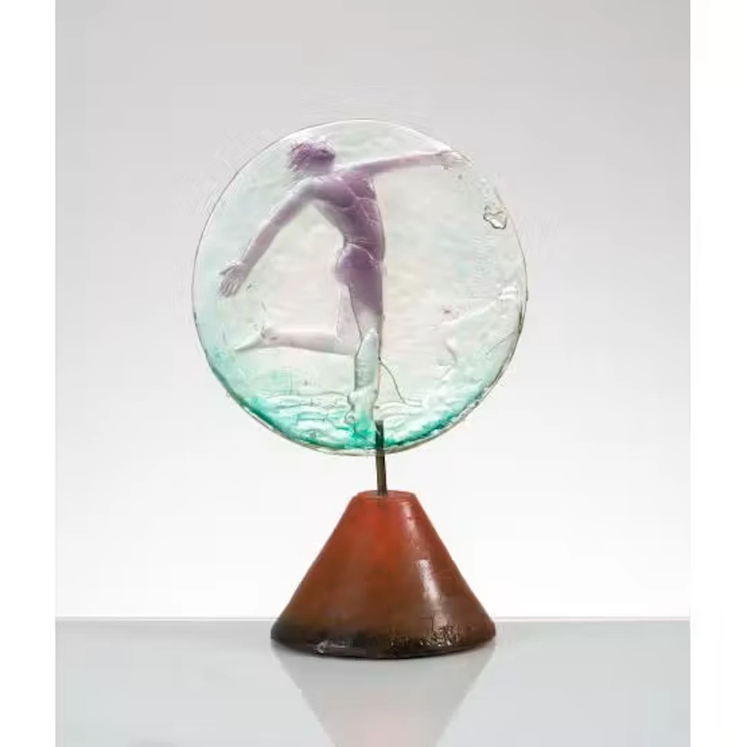 DOMENICO ZORA, Scultura/medaglione in pasta vitrea