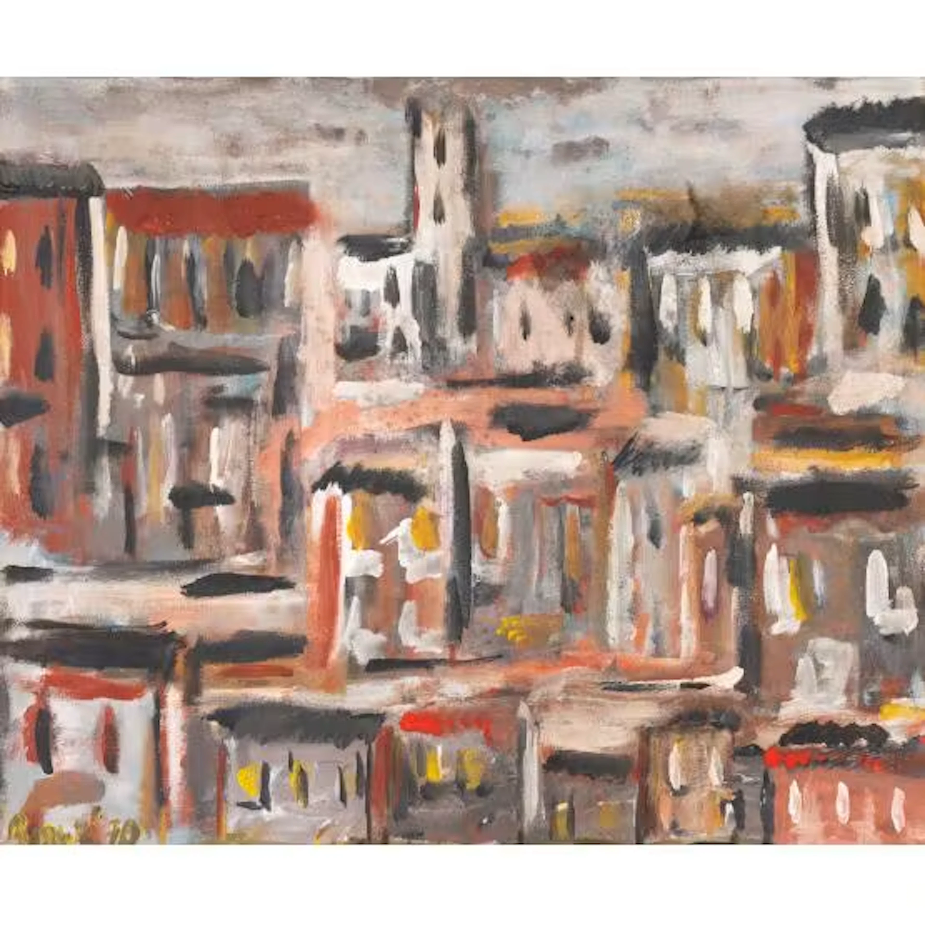 PITTORE DEL XX SECOLO, Olio su tela