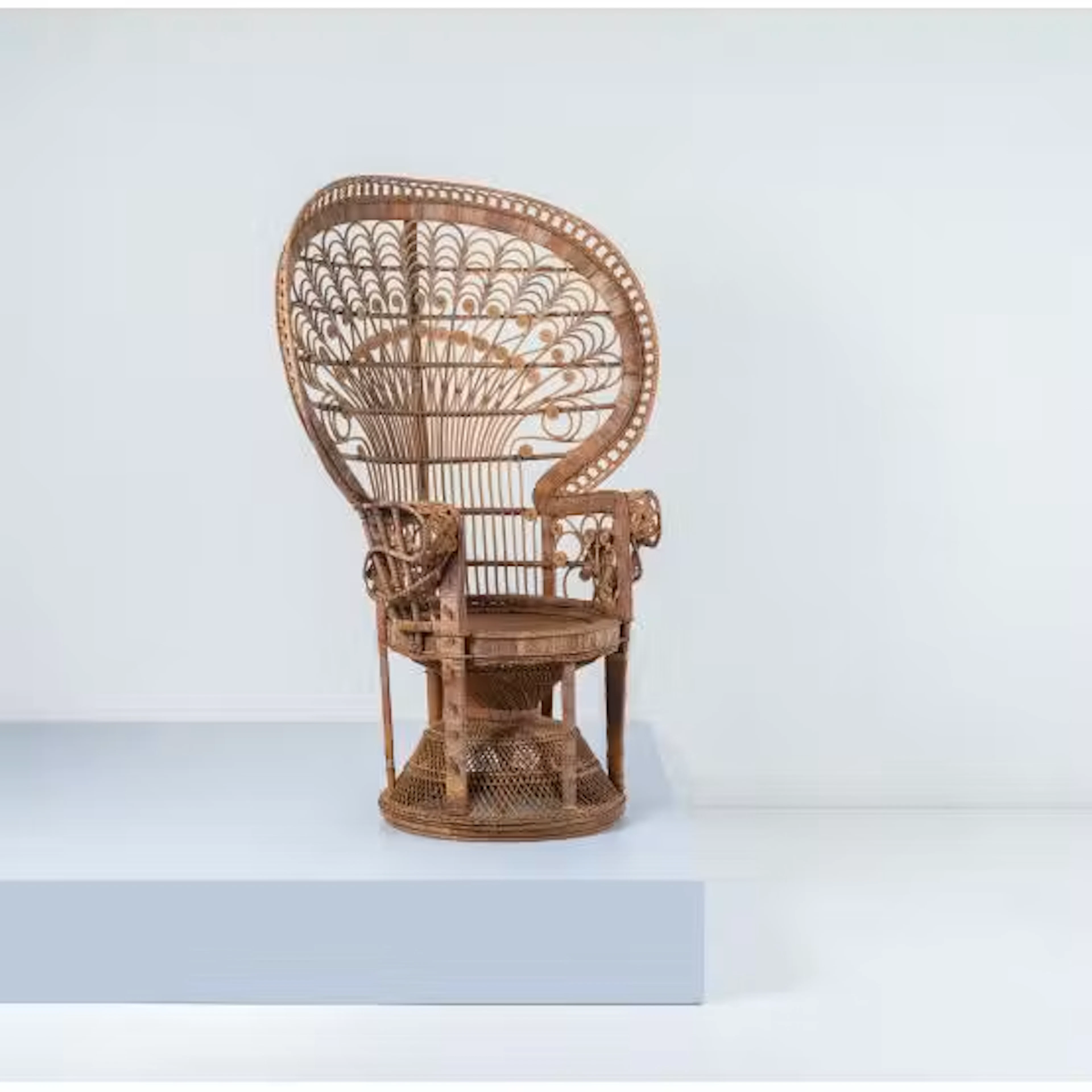 PRODUZIONE ITALIANA 1970 ca., Poltrona rattan mod.“Emanuelle”