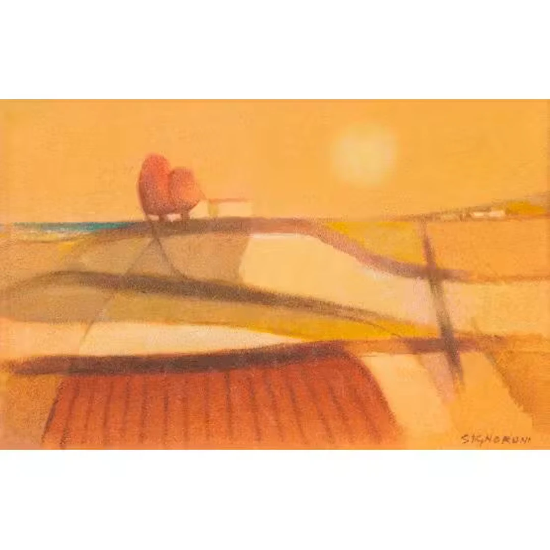 PAOLO SIGNORONI, Olio su cartone telato
