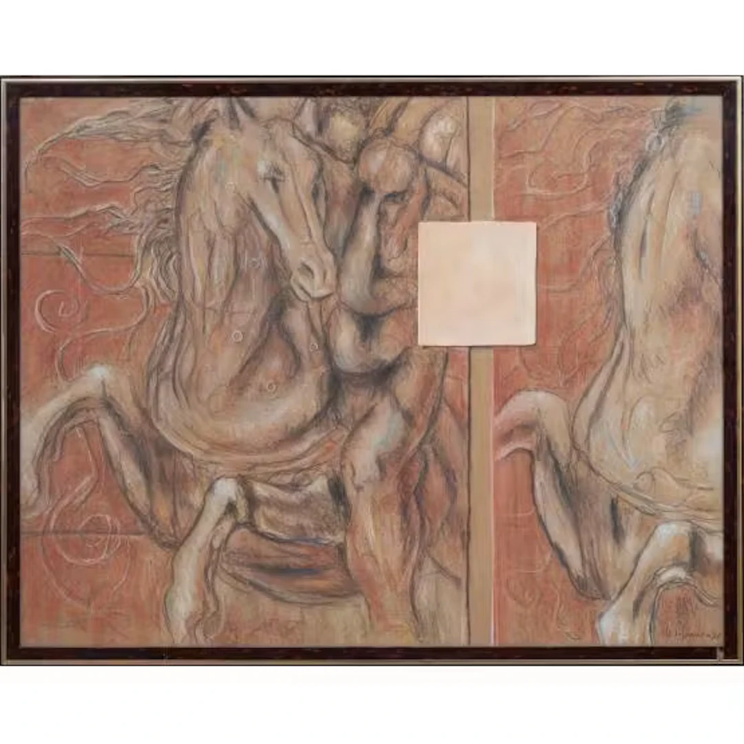 PITTORE DEL XX SECOLO, Tempera su cartone