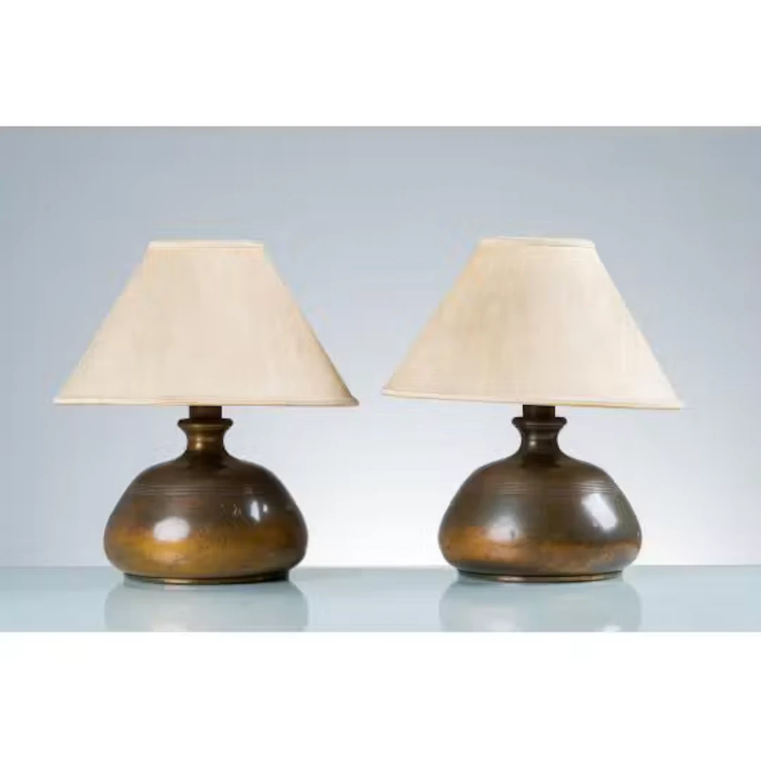 PRODUZIONE EUROPEA 1970 ca., Coppia di lampade da tavolo