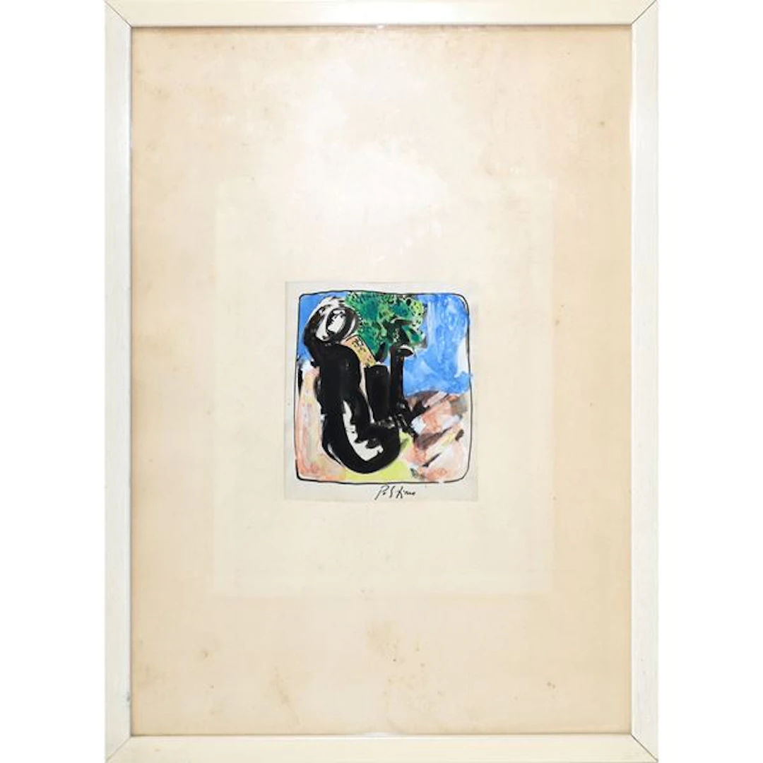 Figura e albero, XX secolo - Vincenzo Politino © (Avola , 1946)