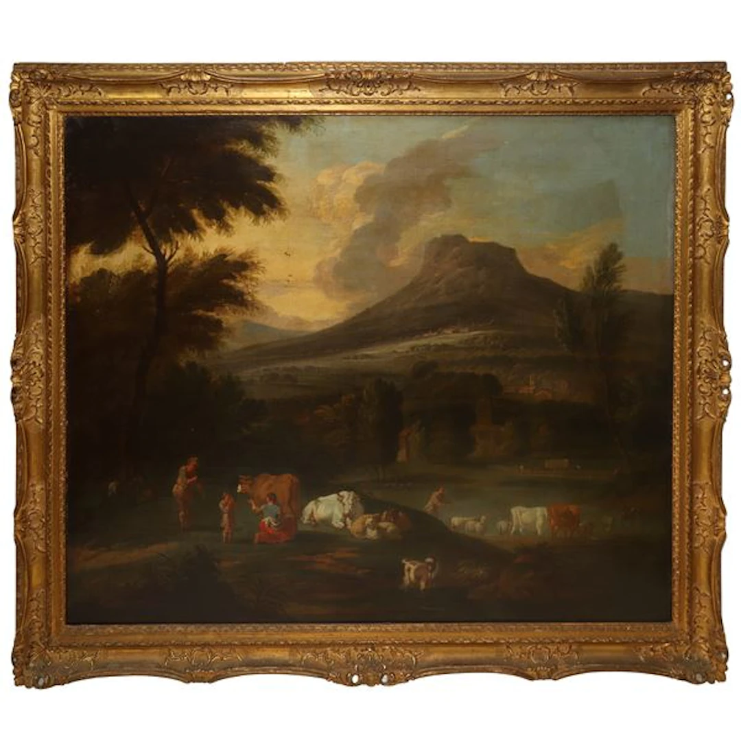 Paesaggio italiano con pastori - Charles Catton (Norwich, 1728 - London
