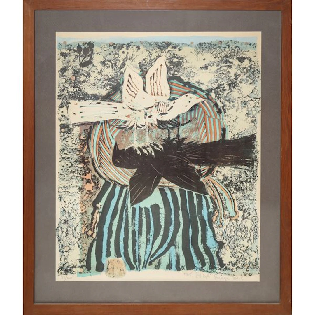 Colomba e corvo, 1965 - Shraga Weil (1918 - 2009)