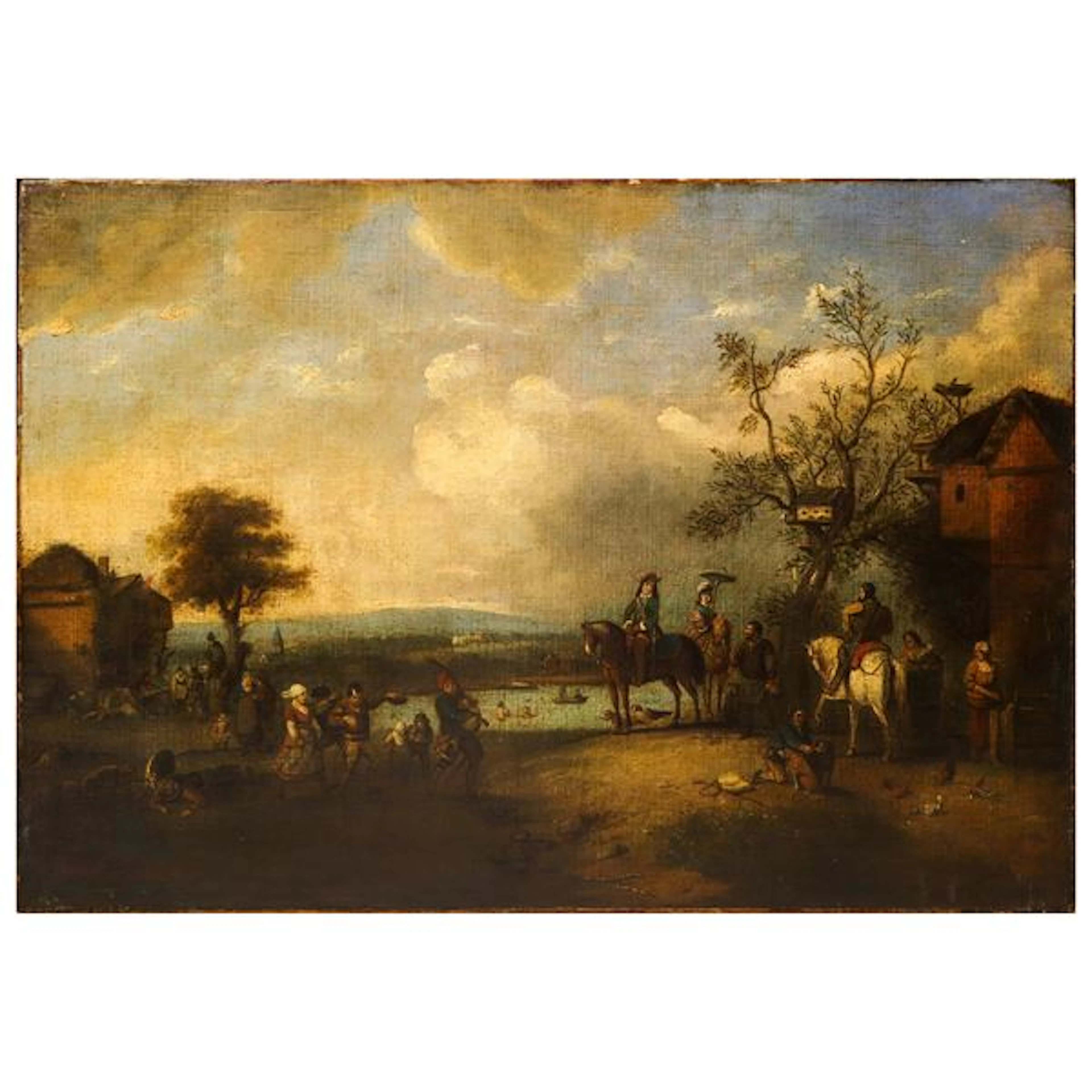 Paesaggio lacustre con cavalieri - Jan Wouwerman (Haarlem, 1629 -