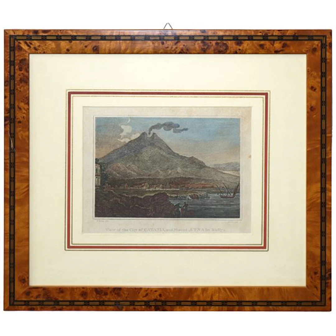 Vista di Catania col monte Etna
