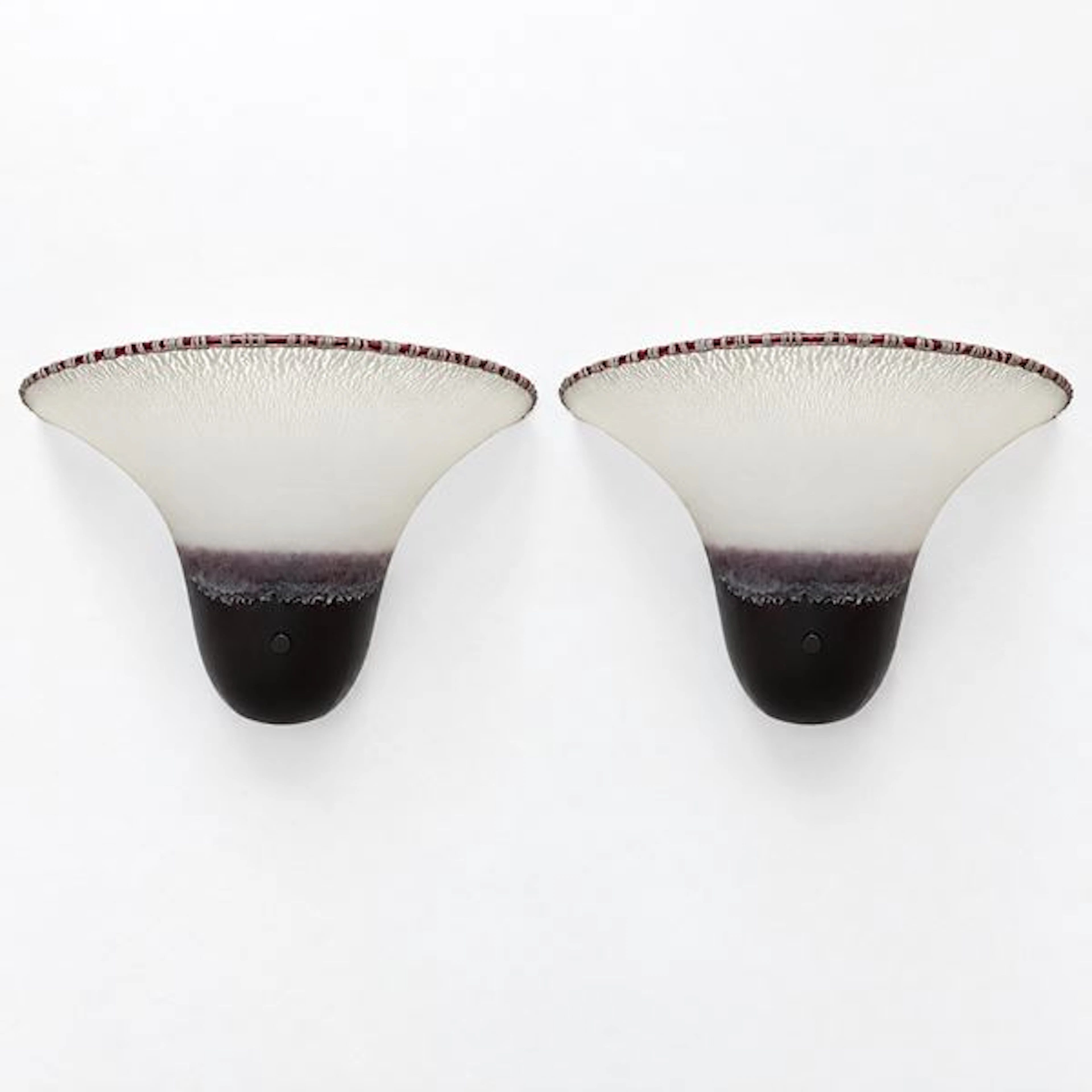 Coppia di appliques in vetro di Murano - Alfredo Barbini © (Murano