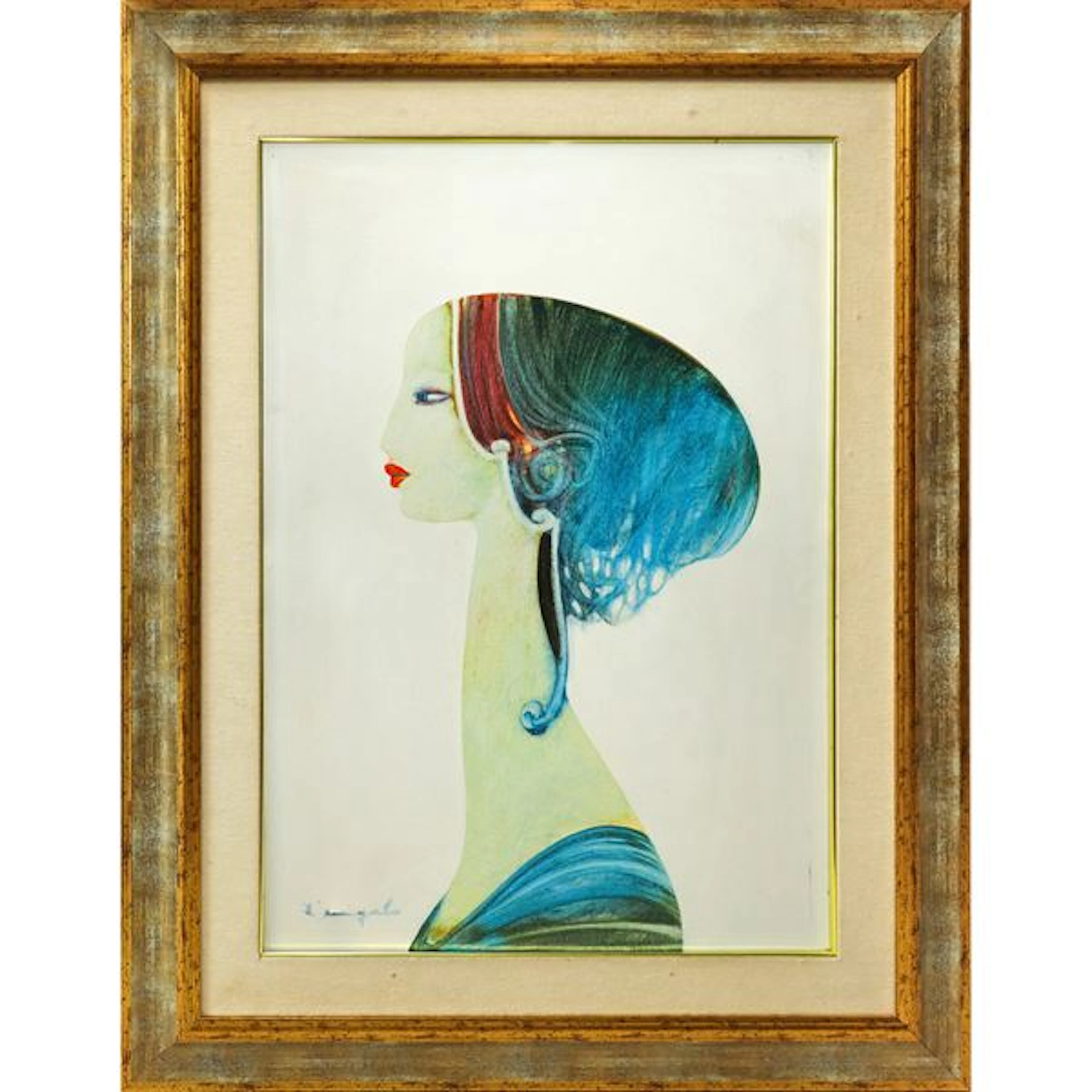 Volto di donna - Cesare D'Angelo (Catania, 1940 - 2006)