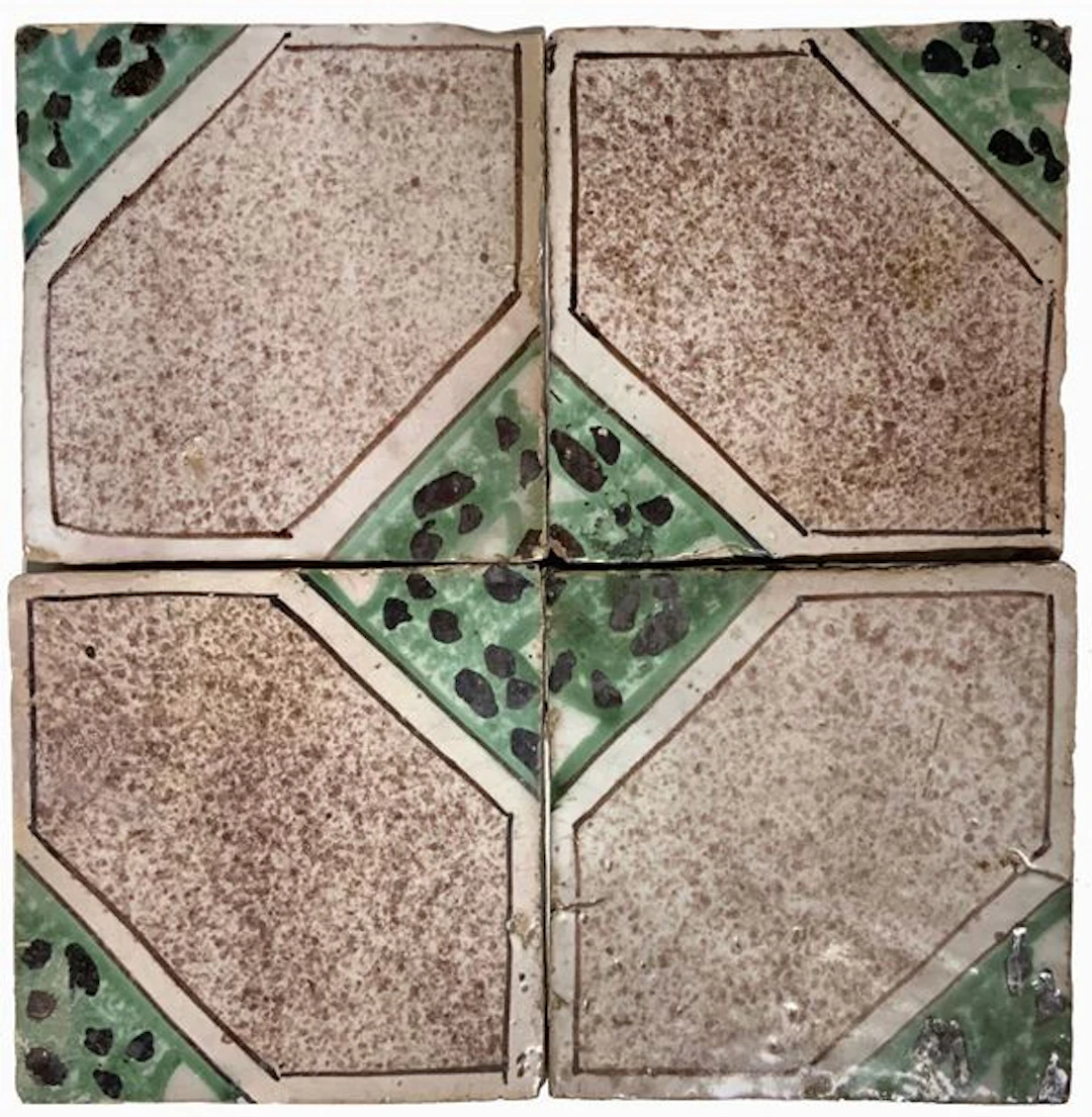 30 piastrelle in ceramica , Napoli. Inizi XX Secolo - Raffaele Prete
